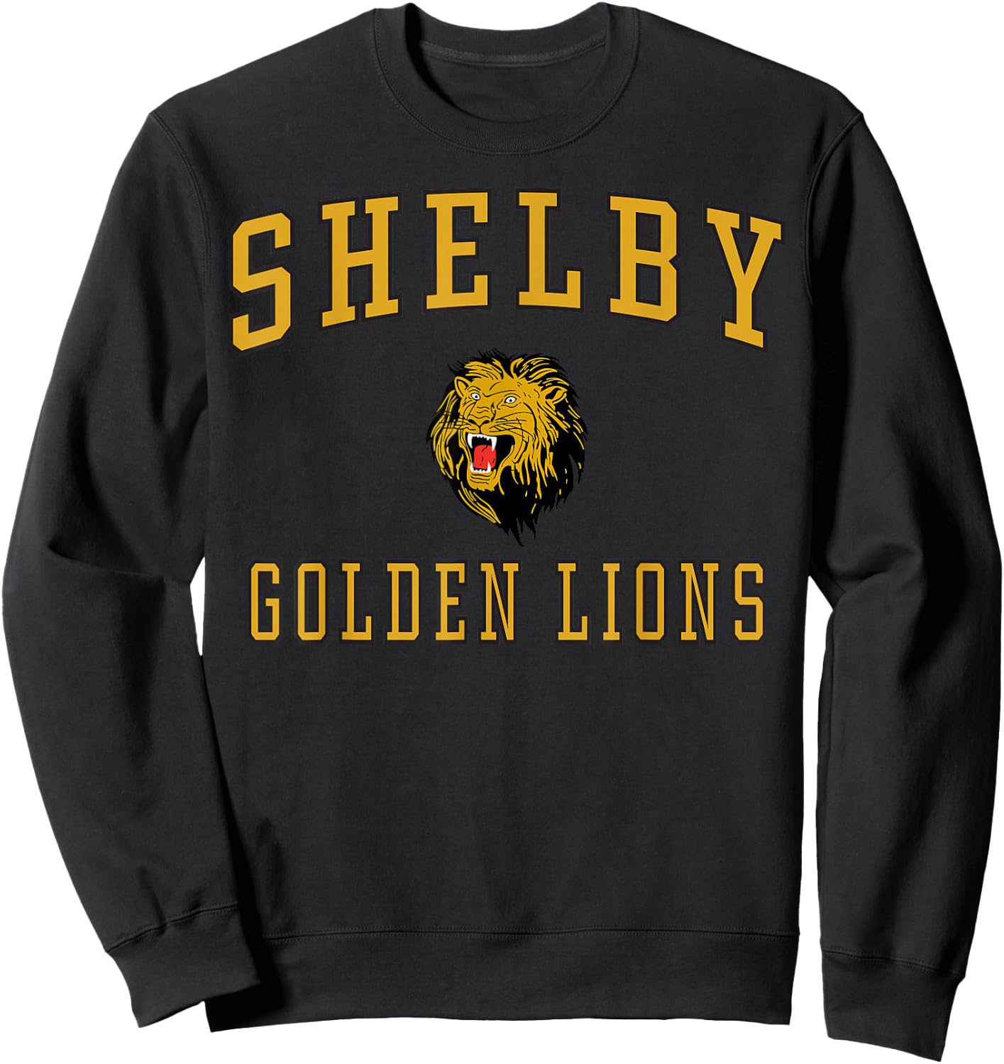 Shelby High School Golden Lions C1 Sweatshirt - Sweatshirt | Black