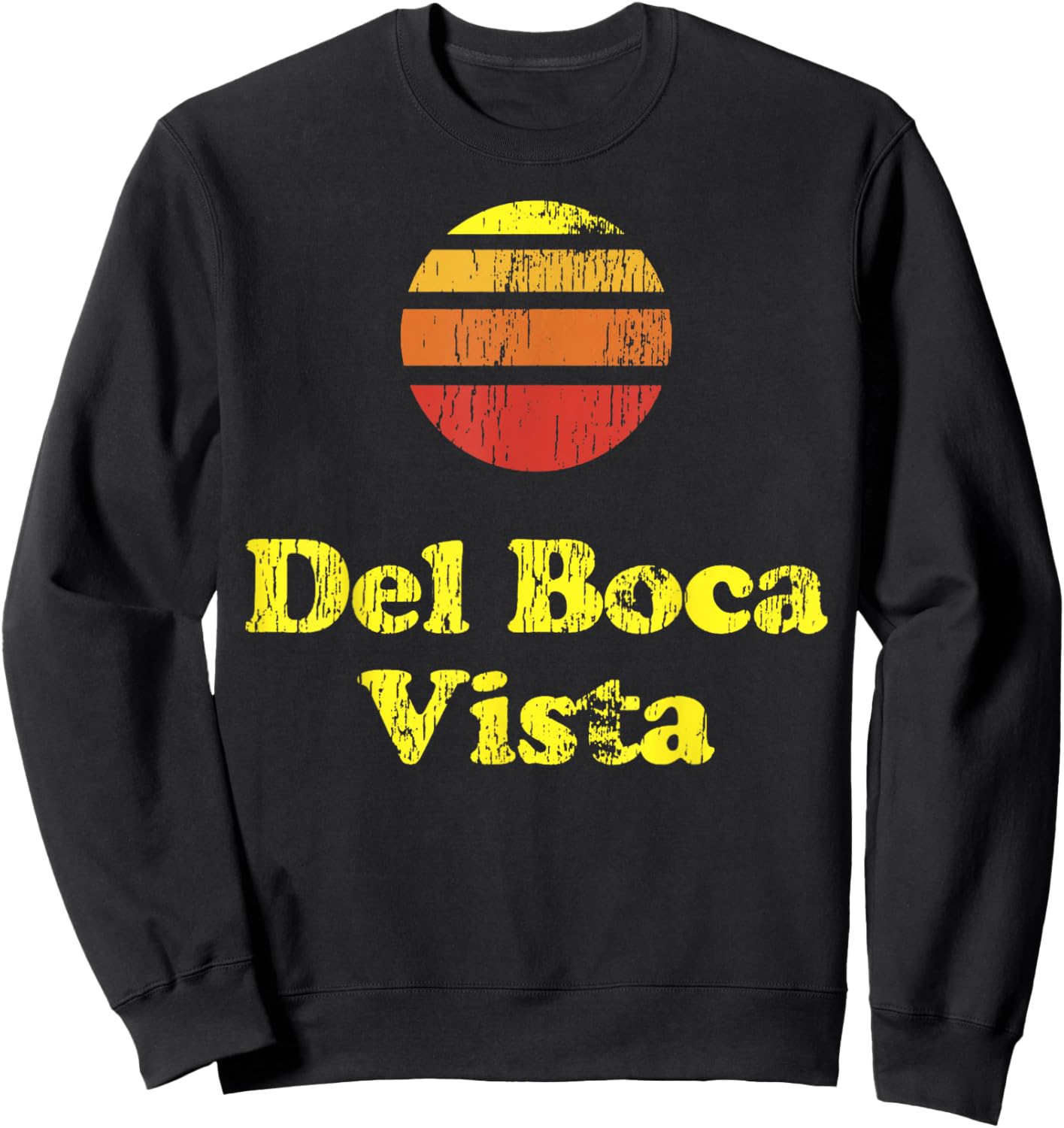 Vintage Del Boca Vista Del Boca Vista Sunset Sweatshirt - Sweatshirt | Black