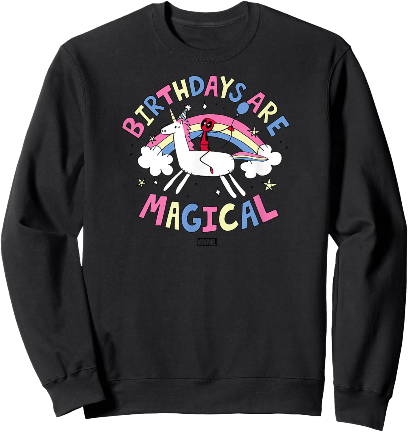 Deadpool - Birthdays are Magical Sweatshirt - Sweatshirt | Black