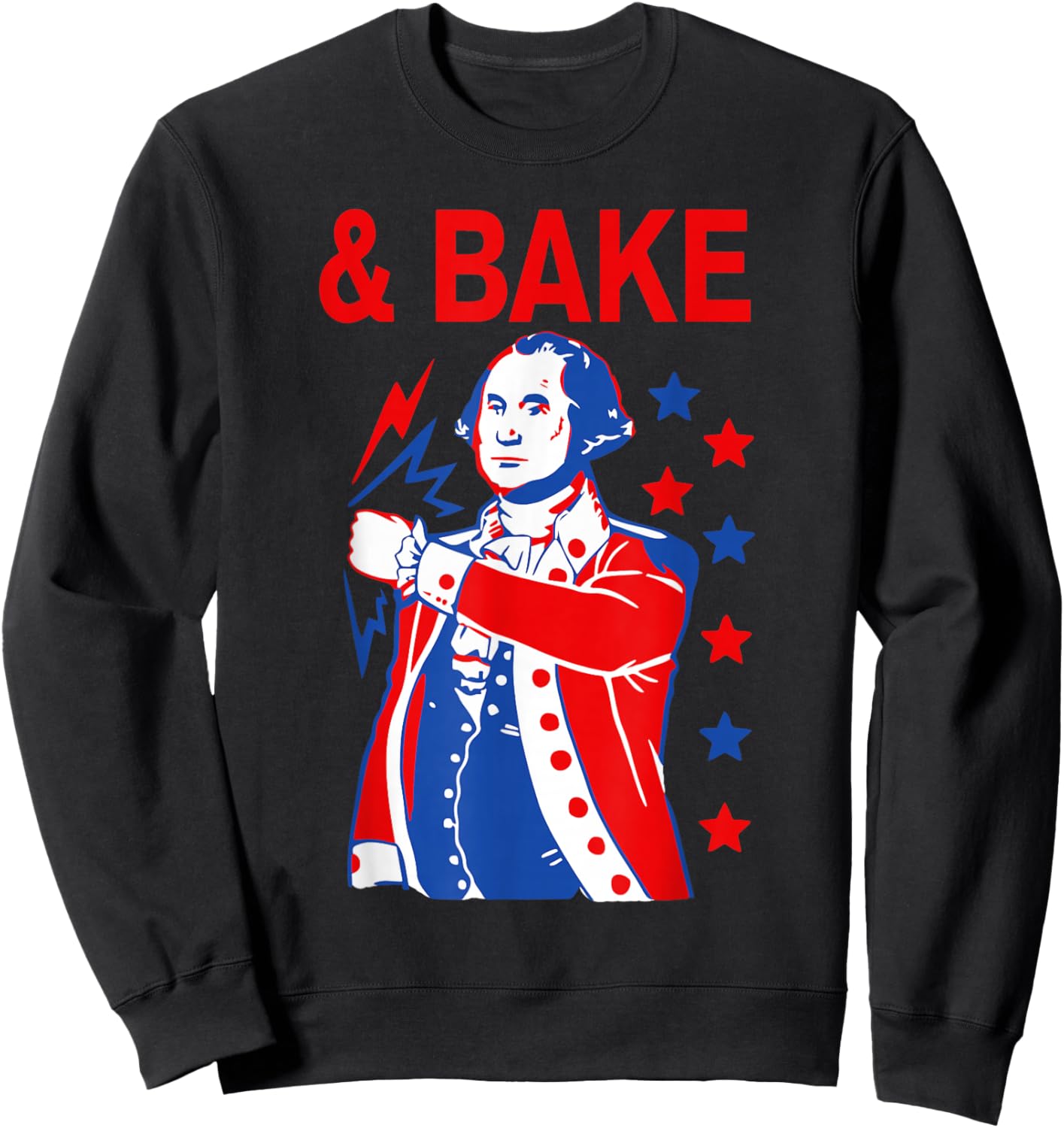 Funny Shake and Bake 4th of July Couple Matching & Bake Sweatshirt - Sweatshirt | Black