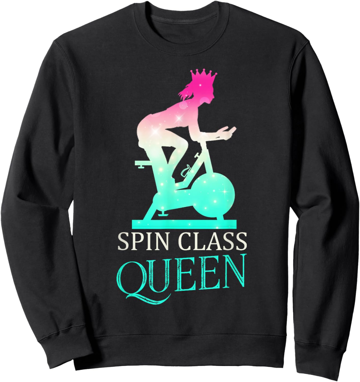 Spin Class Queen - Spinning Sweatshirt - Sweatshirt | Black