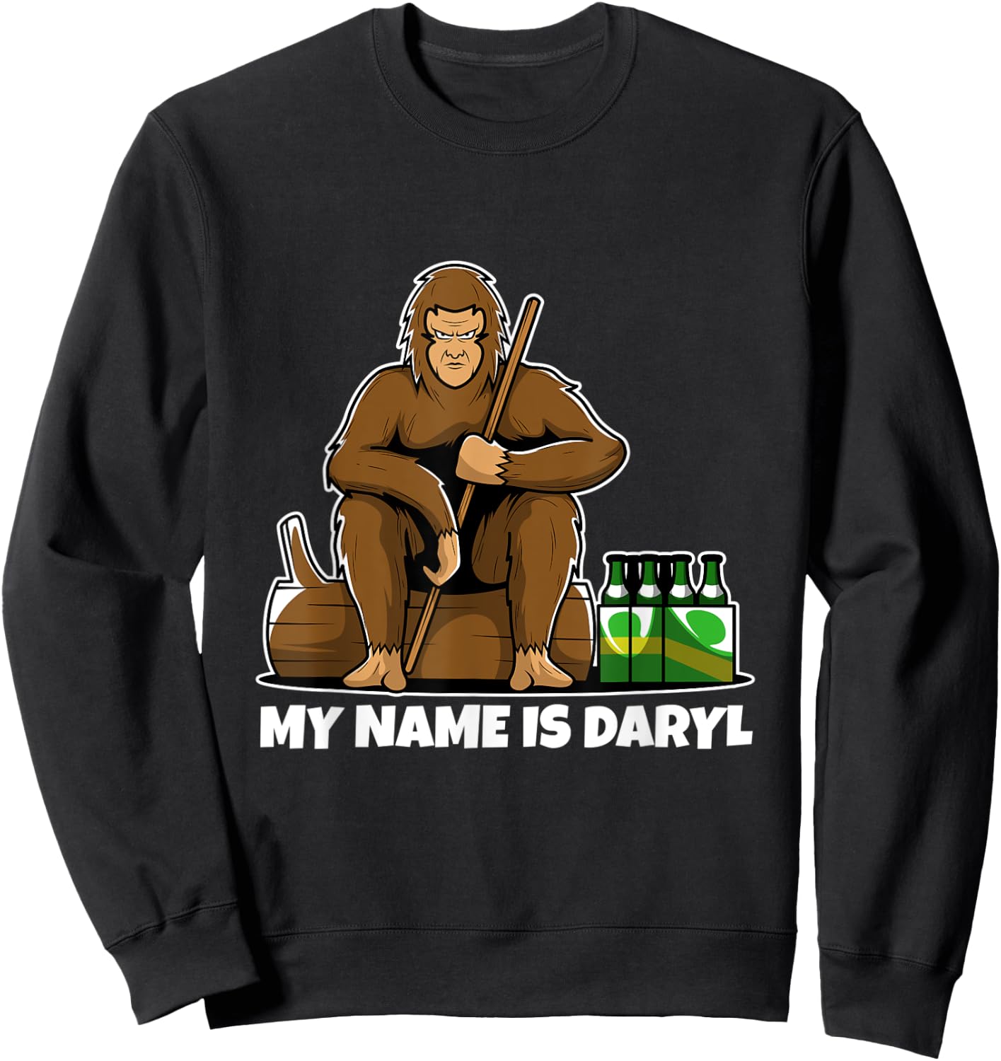 My Name is Daryl Bigfoot Sweatshirt - Sweatshirt | Black