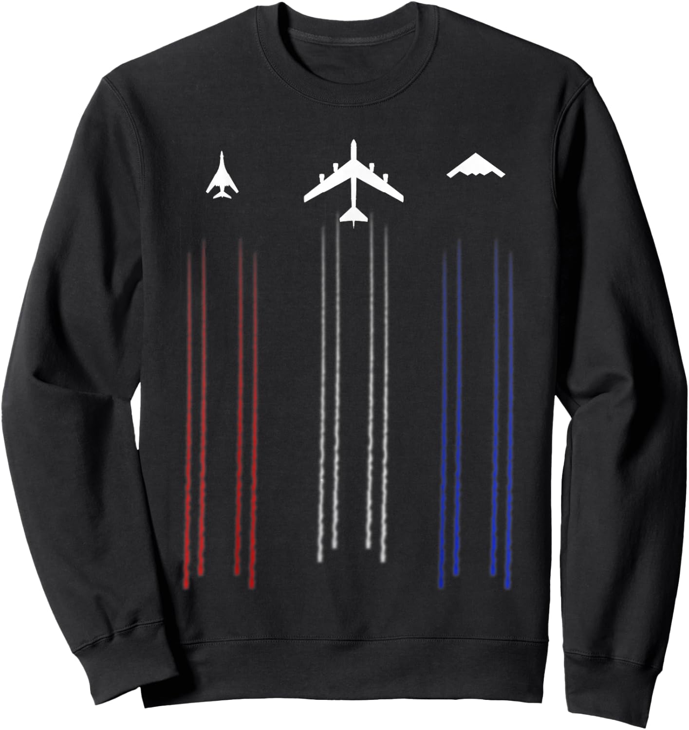 B-2 Spirit B-1 Lancer B-52 Bomber Airplane Sweatshirt - Sweatshirt | Black