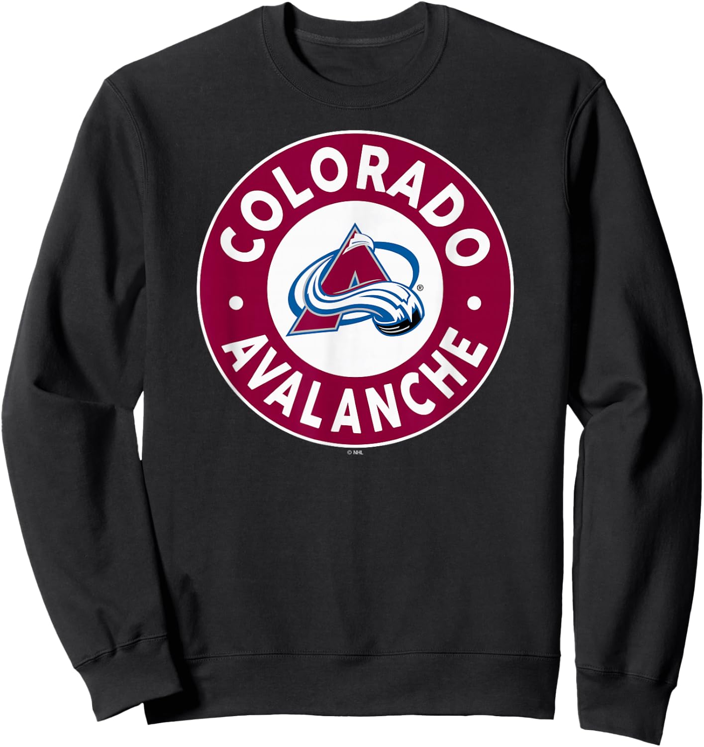Colorado Avalanche Symbol Navy Officially Licensed Sweatshirt - Sweatshirt | Black