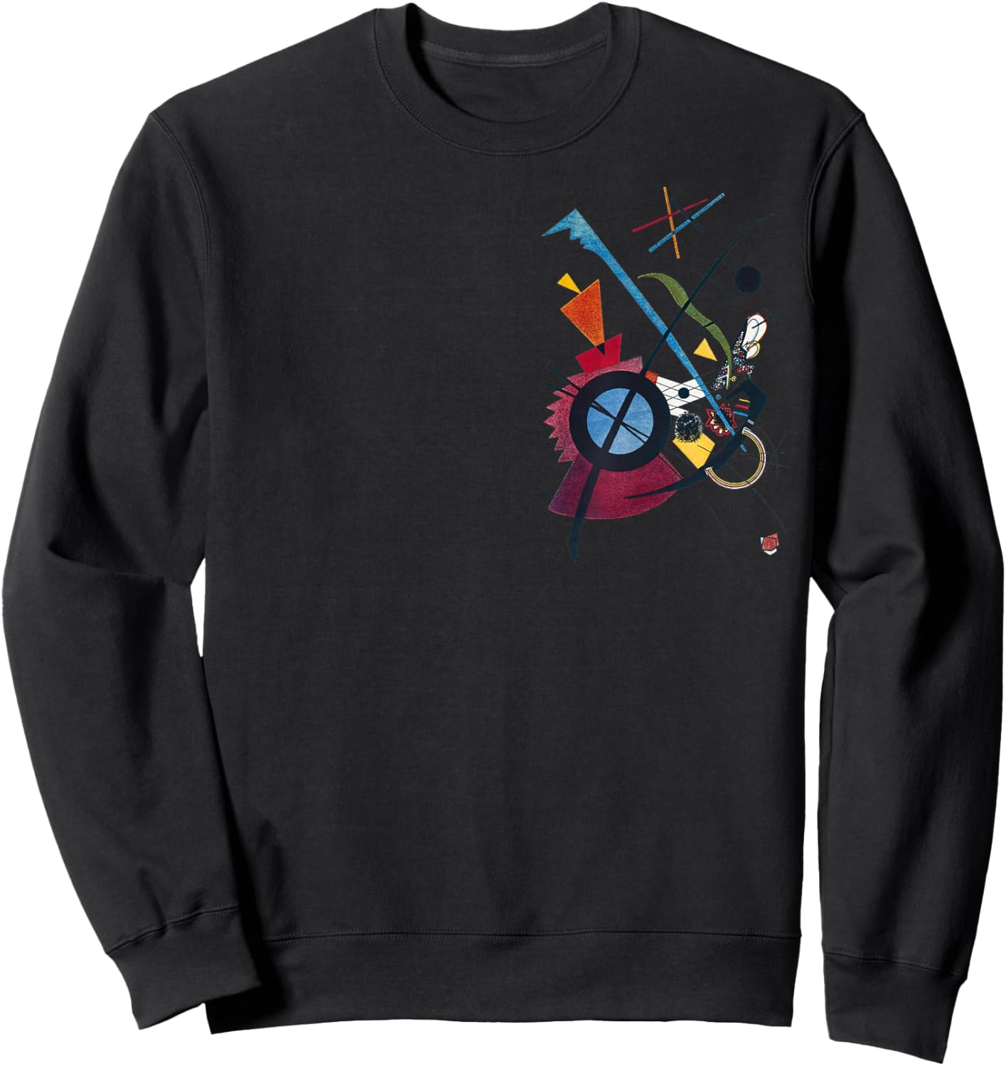 Crazy Colorful Abstract Uplifting Aesthetic Joy Kandinsky Sweatshirt - Sweatshirt | Black