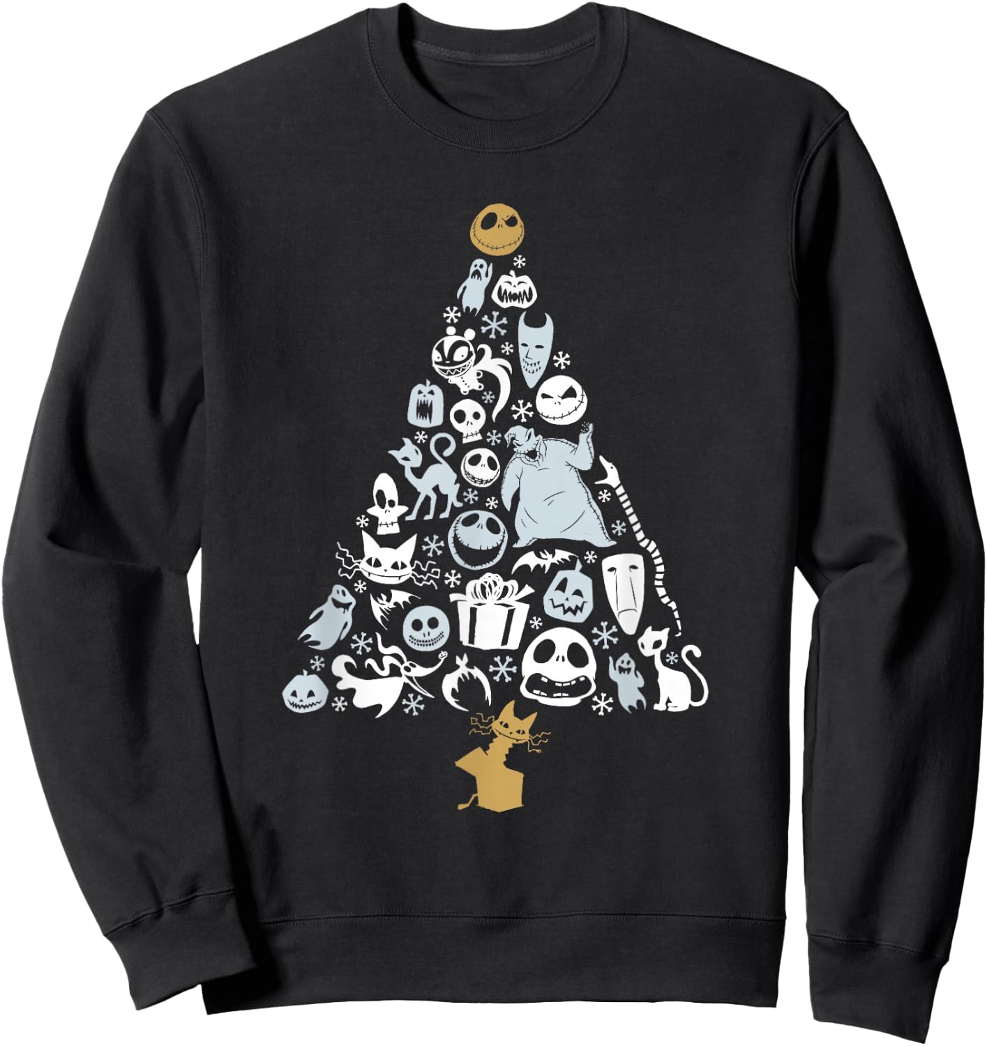 Disney The Nightmare Before Christmas Holiday Tree Sweatshirt - Sweatshirt | Black