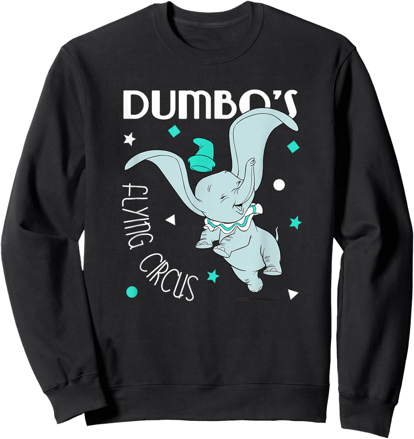 Disney Dumbo's Flying Circus Cute Elephant Sweatshirt - Sweatshirt | Black