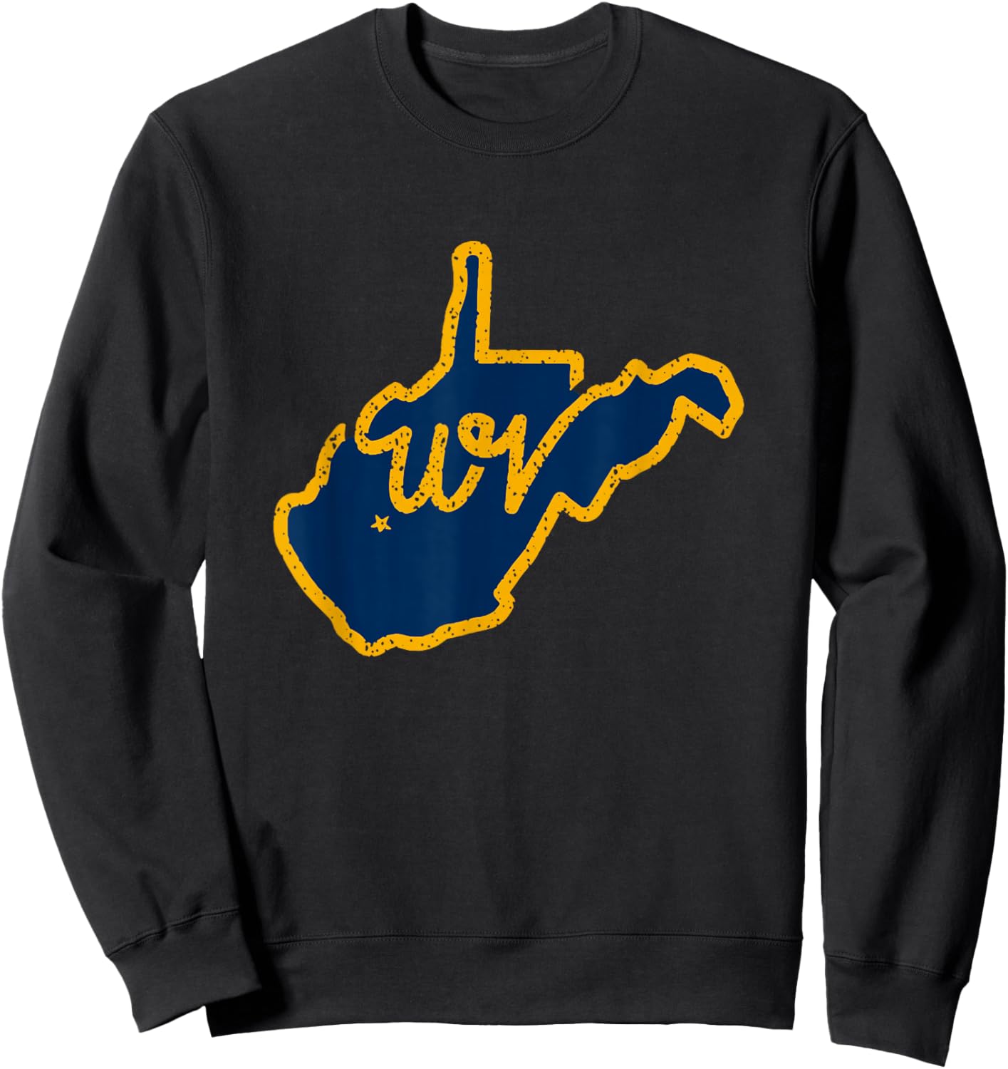 Vintage West Virginia Map WV 304 West Virginia Home Sweatshirt - Sweatshirt | Black