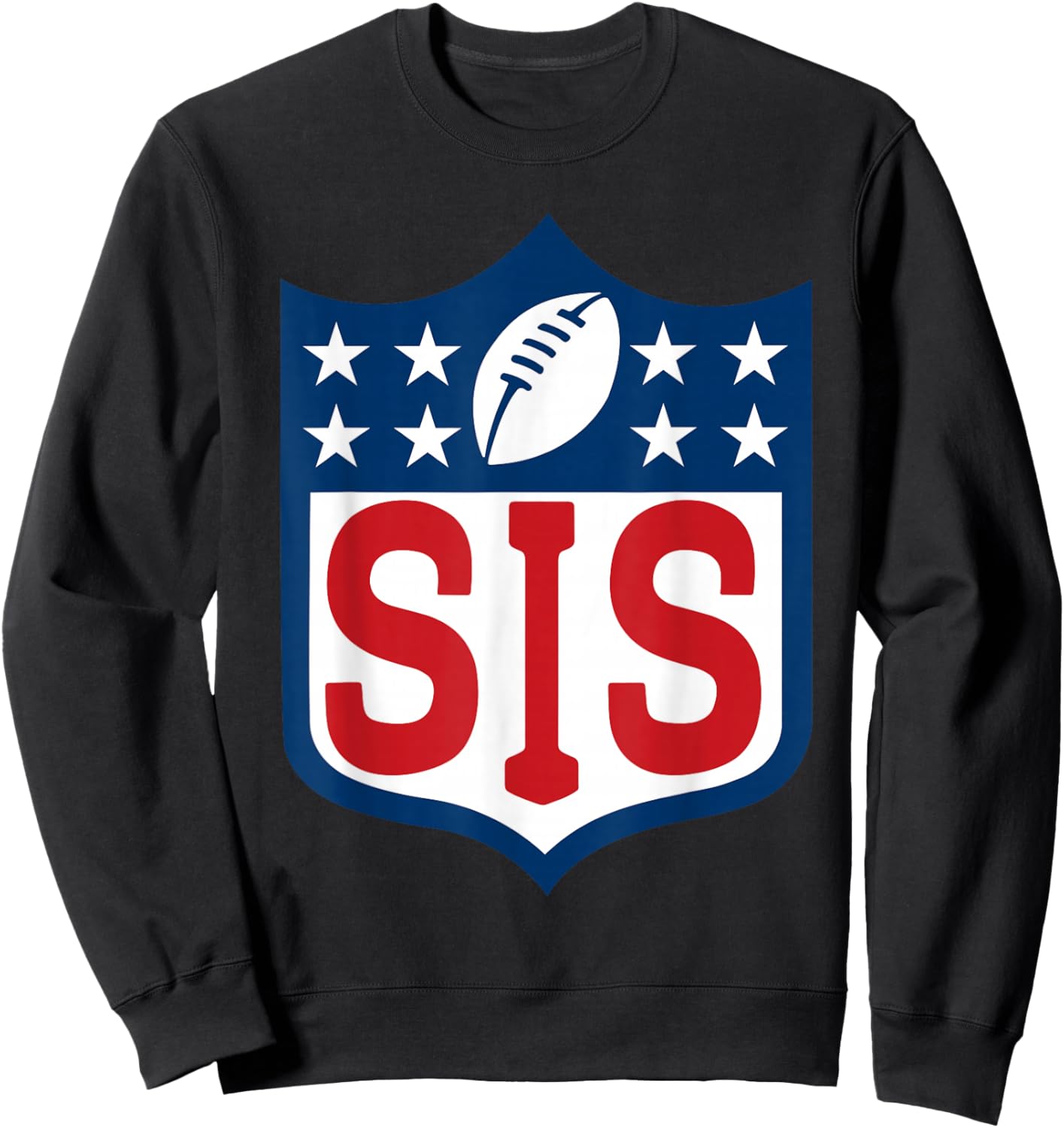 Sis American Football Happy Birthday Family Matching Retro Sweatshirt - Sweatshirt | Black