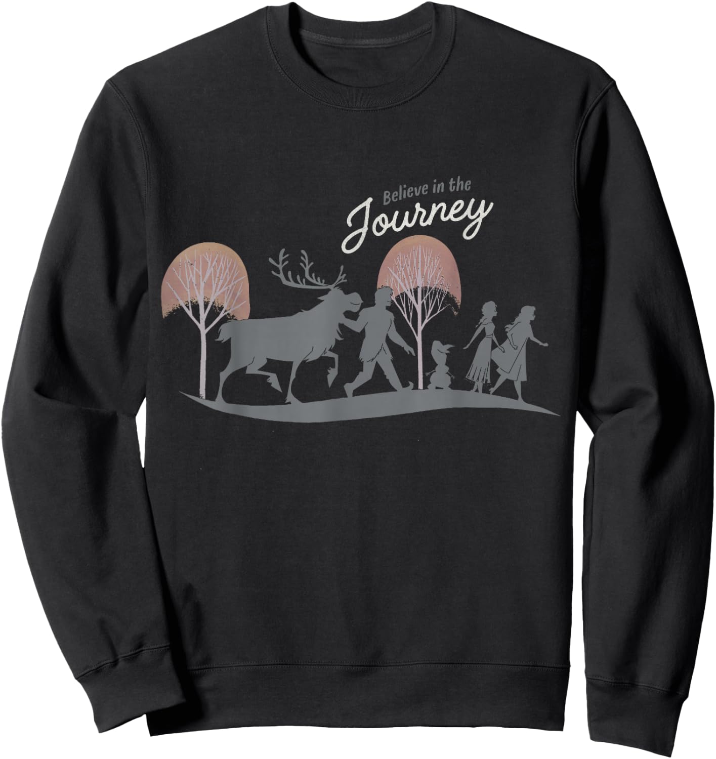 Disney Frozen 2 Believe In The Journey Group Silhouettes Sweatshirt - Sweatshirt | Black