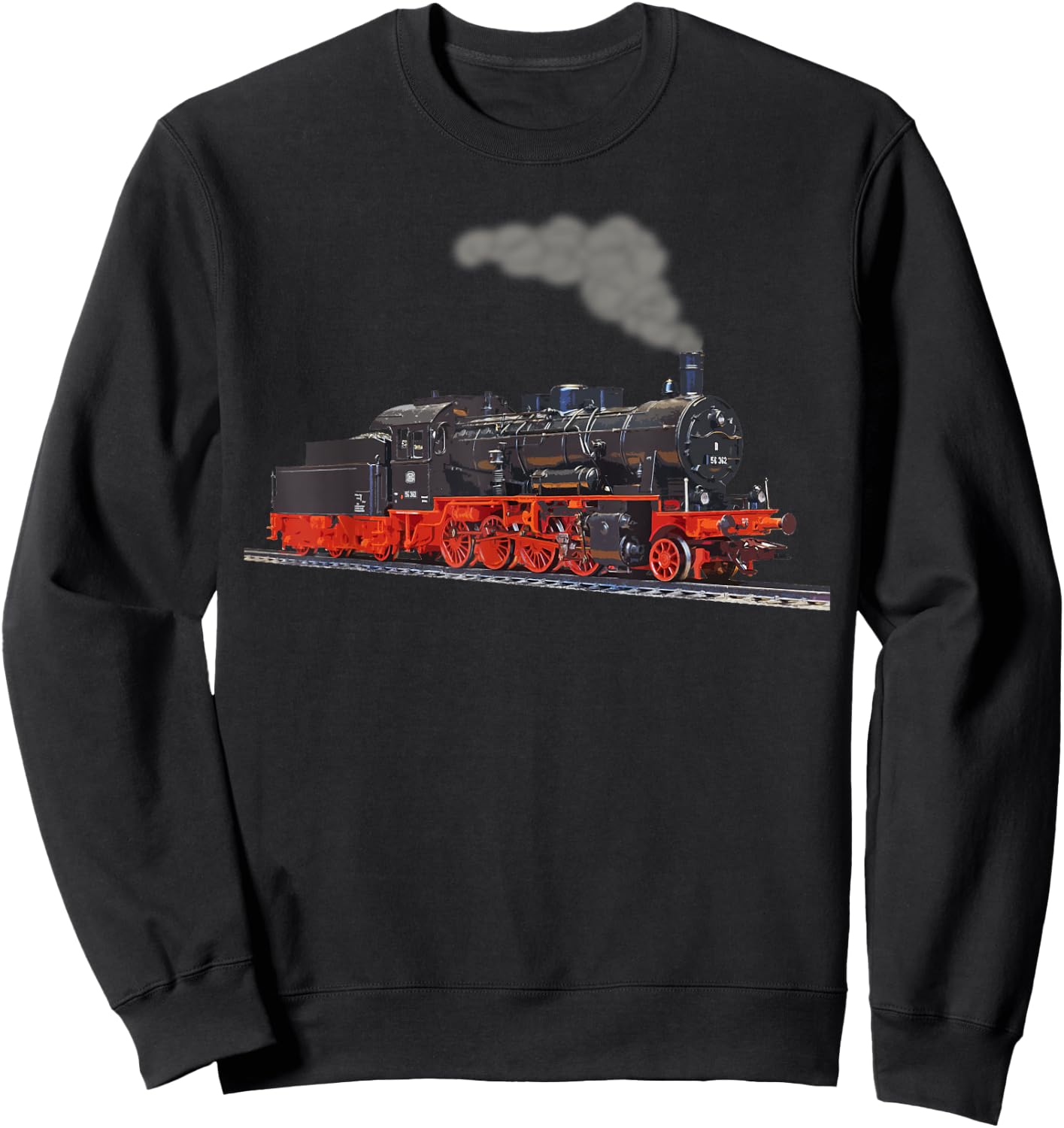 Real Steam Train I Locomotive Sweatshirt - Sweatshirt | Black