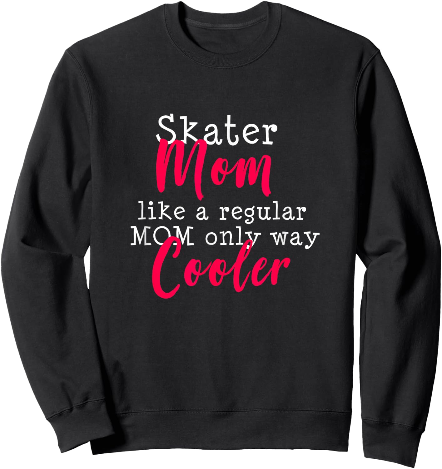 Figure Skating Mama Skater Mama Sweatshirt - Sweatshirt | Black