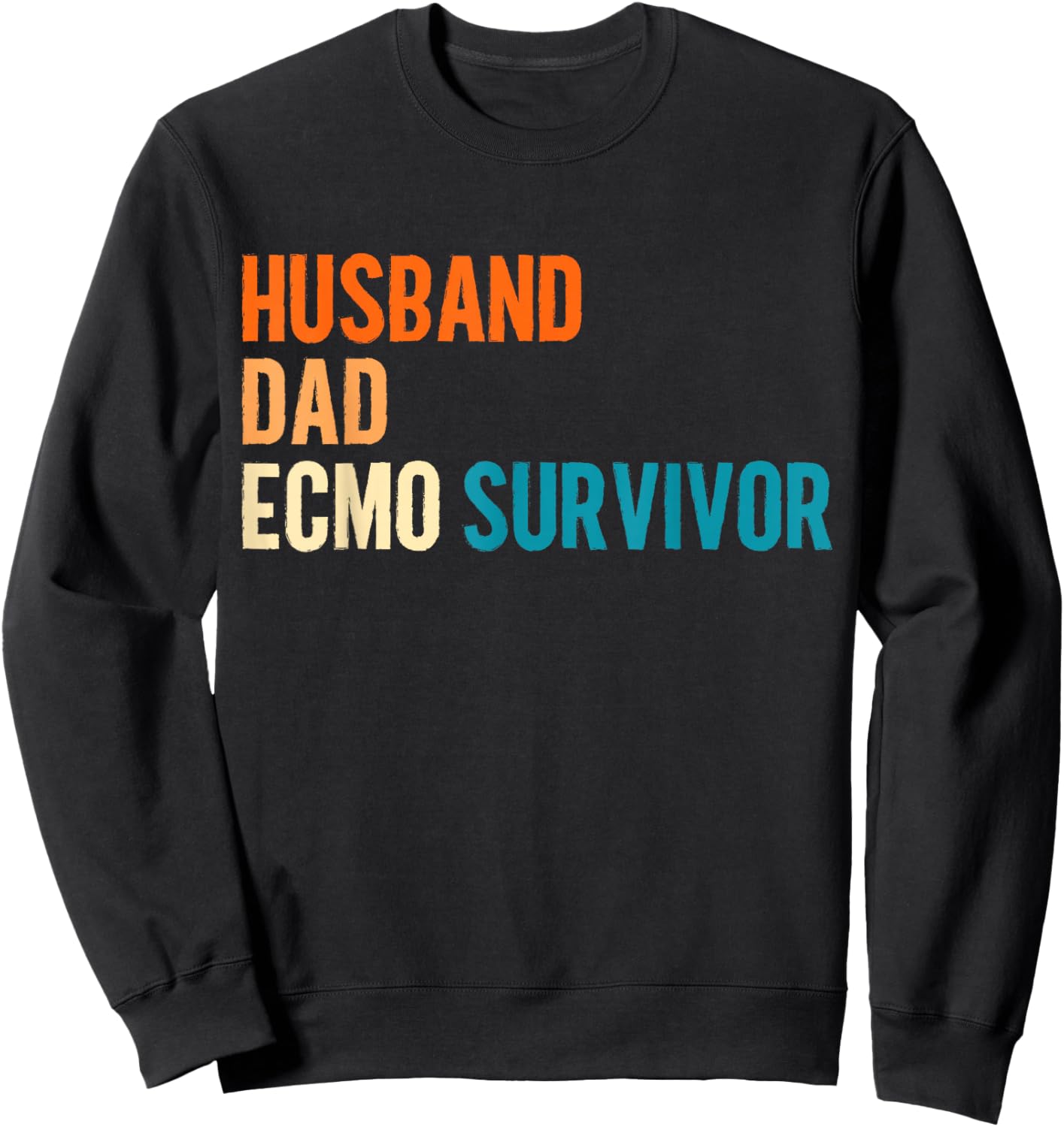 ECMO Survivor ECMO Awareness Sweatshirt - Sweatshirt | Black