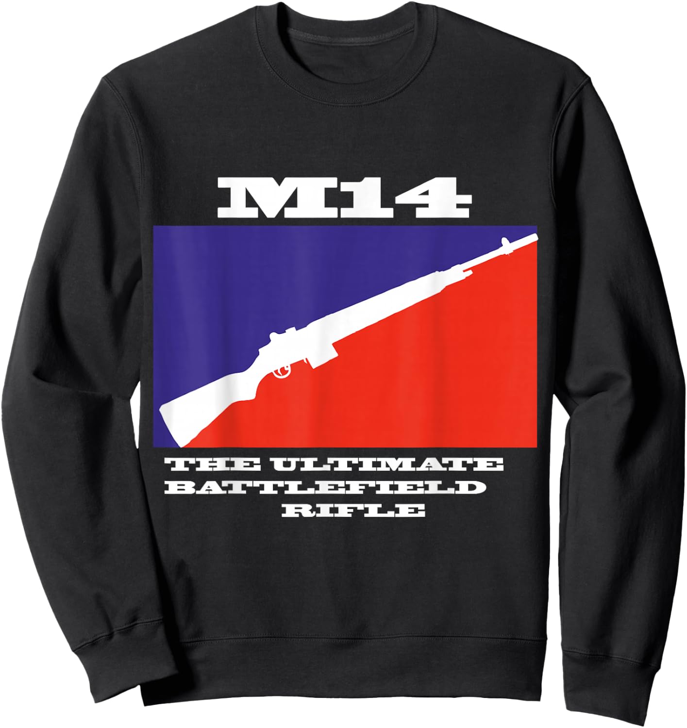 M14/M1A the ultimate .308Win 7,62 US Army Semi Sweatshirt - Sweatshirt | Black