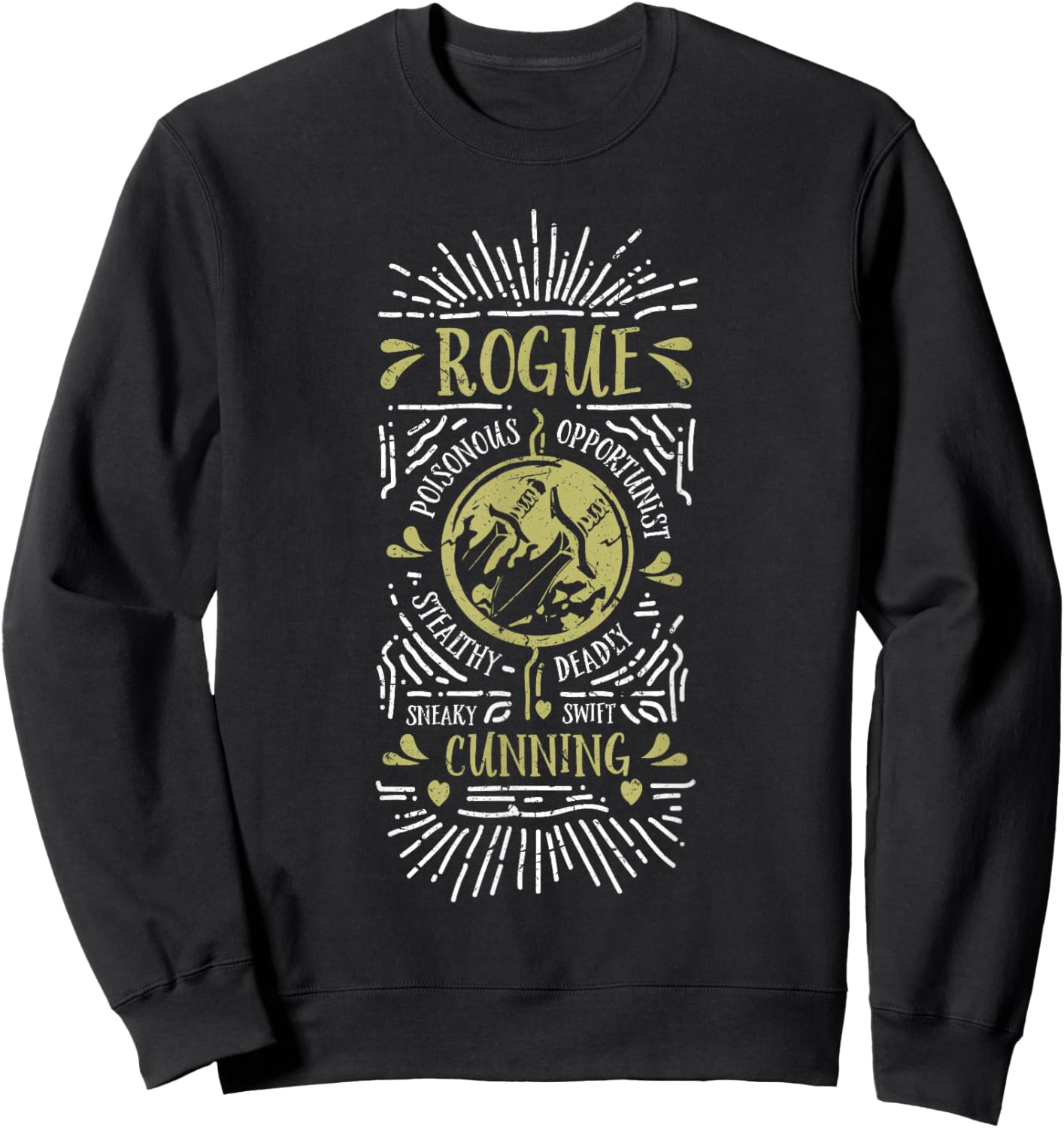 Wow Rogue Role Playing Gamer Sweatshirt - Sweatshirt | Black