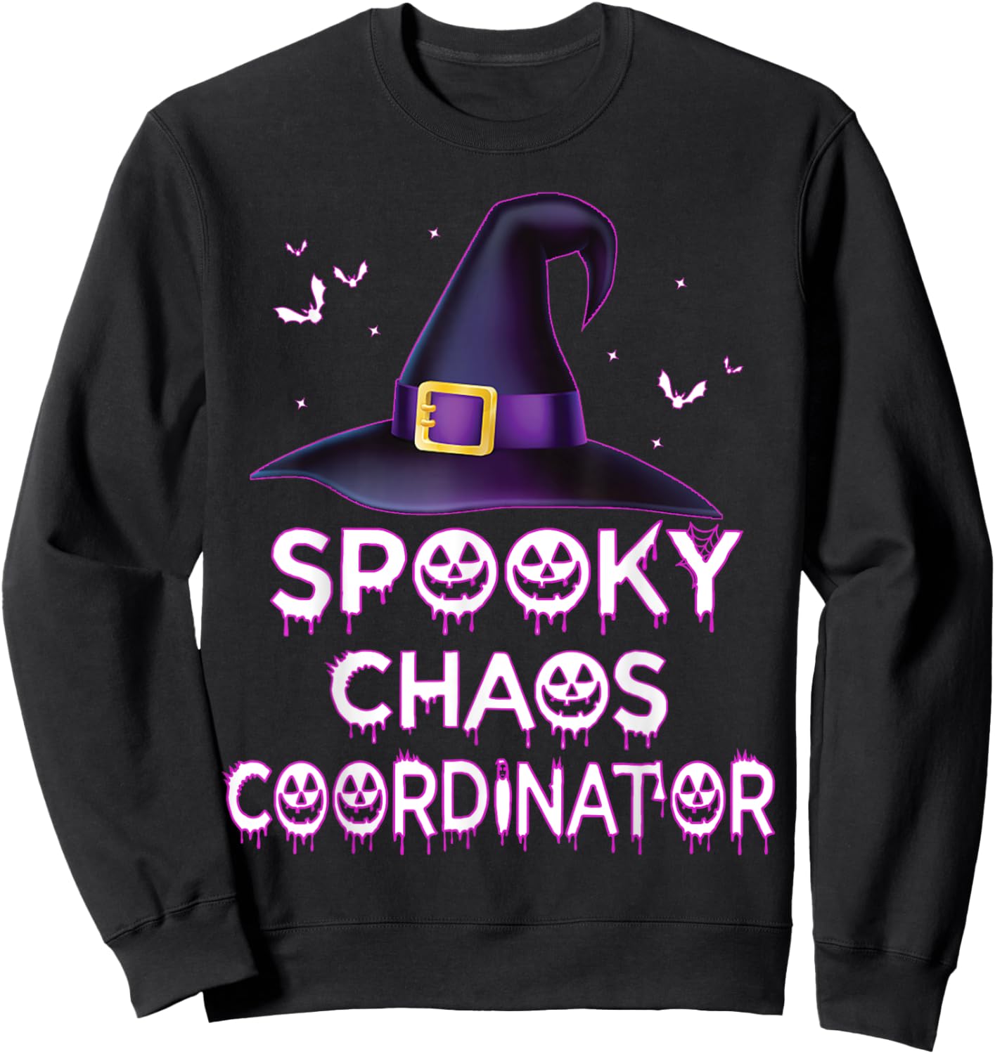 Spooky Chaos Coordinator Halloween Costume 2023 Sweatshirt - Sweatshirt | Black