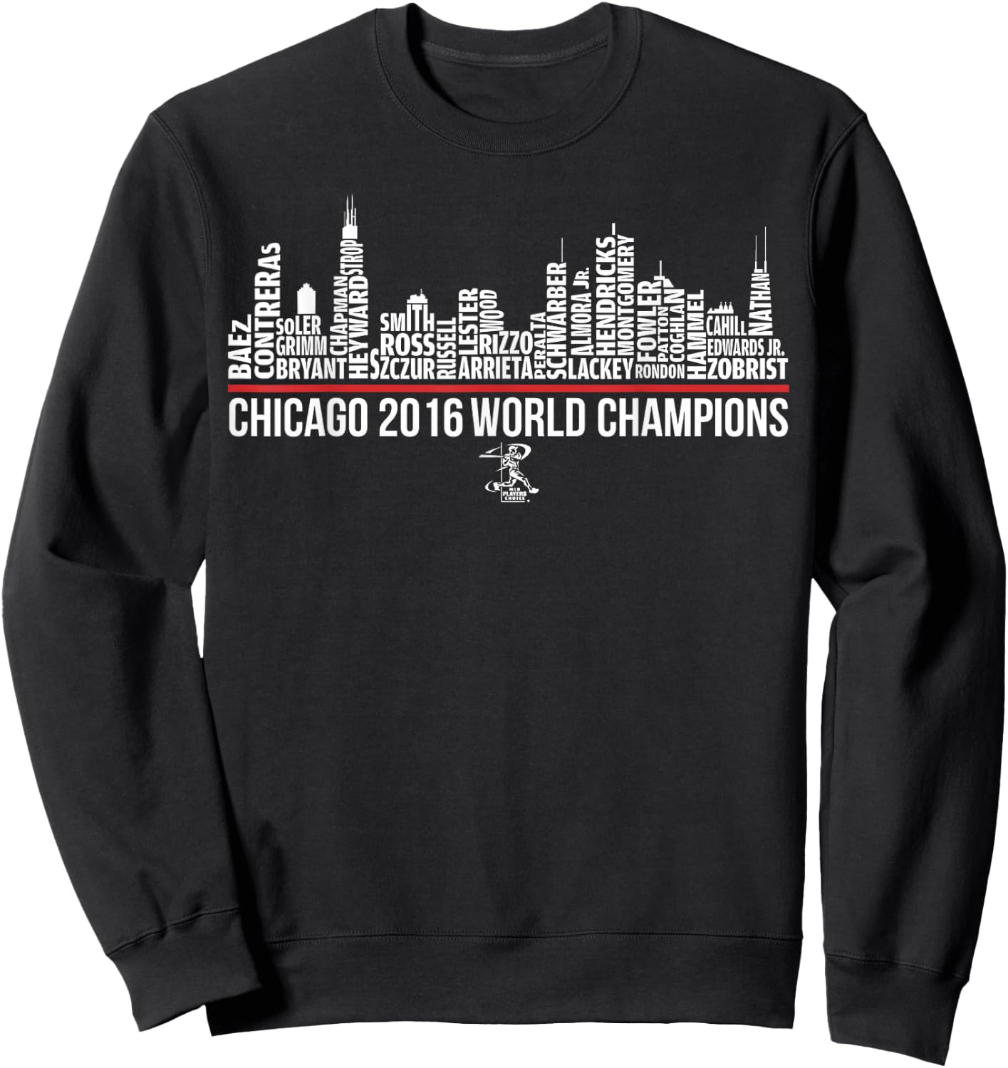 2019 Javier Baez Skyline - Apparel Sweatshirt - Sweatshirt | Black