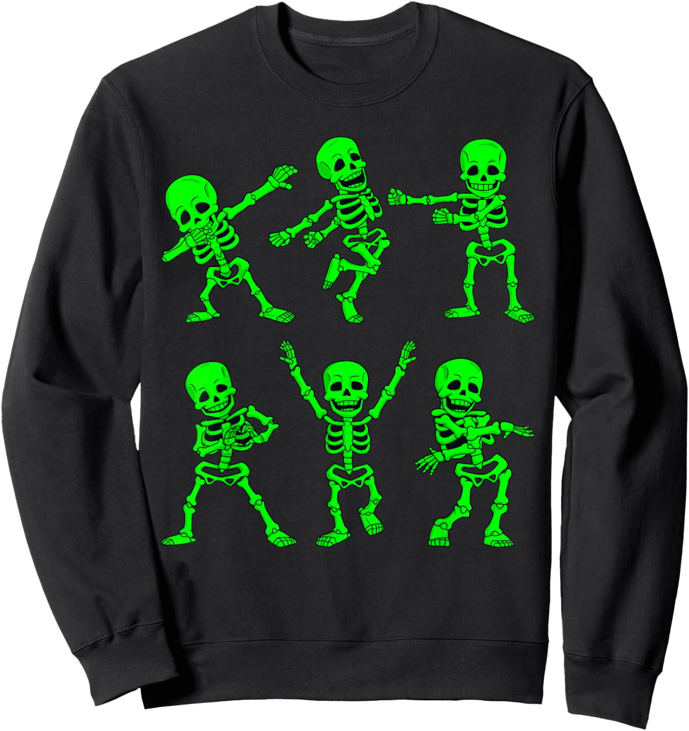 Dancing Skeletons Dance Challenge Girl Boys Kids Halloween Small Sweatshirt - Sweatshirt | Black