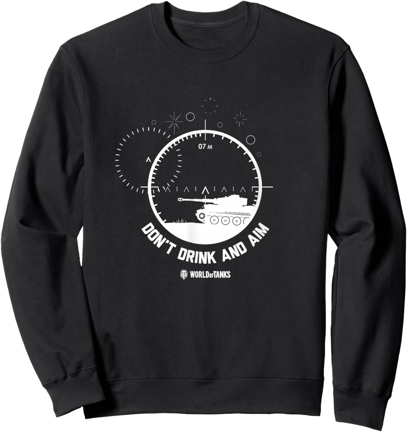 World of Tanks Don't Drink and Aim Sweatshirt - Sweatshirt | Black