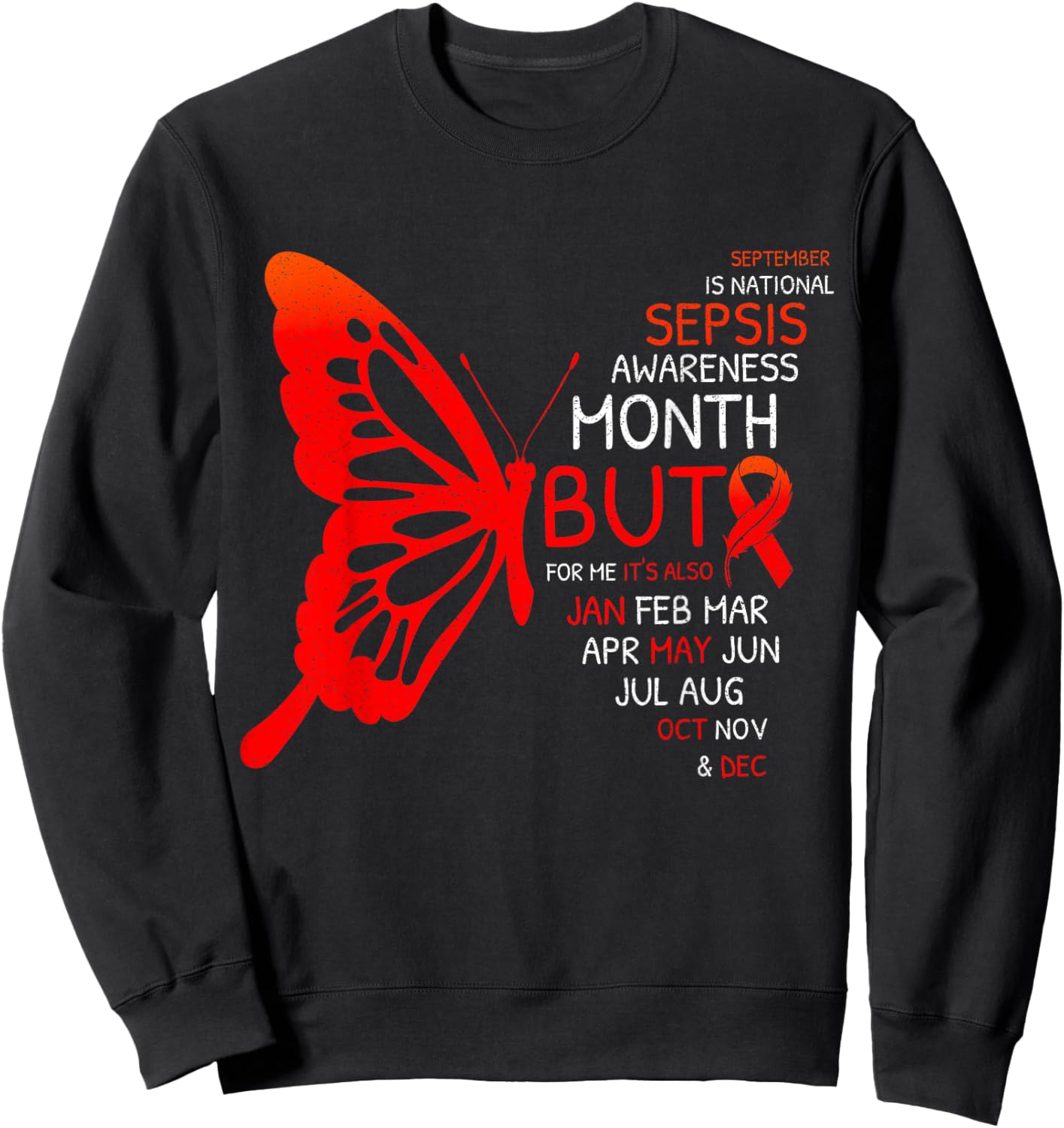 September is Sepsis Awareness Month Sweatshirt - Sweatshirt | Black