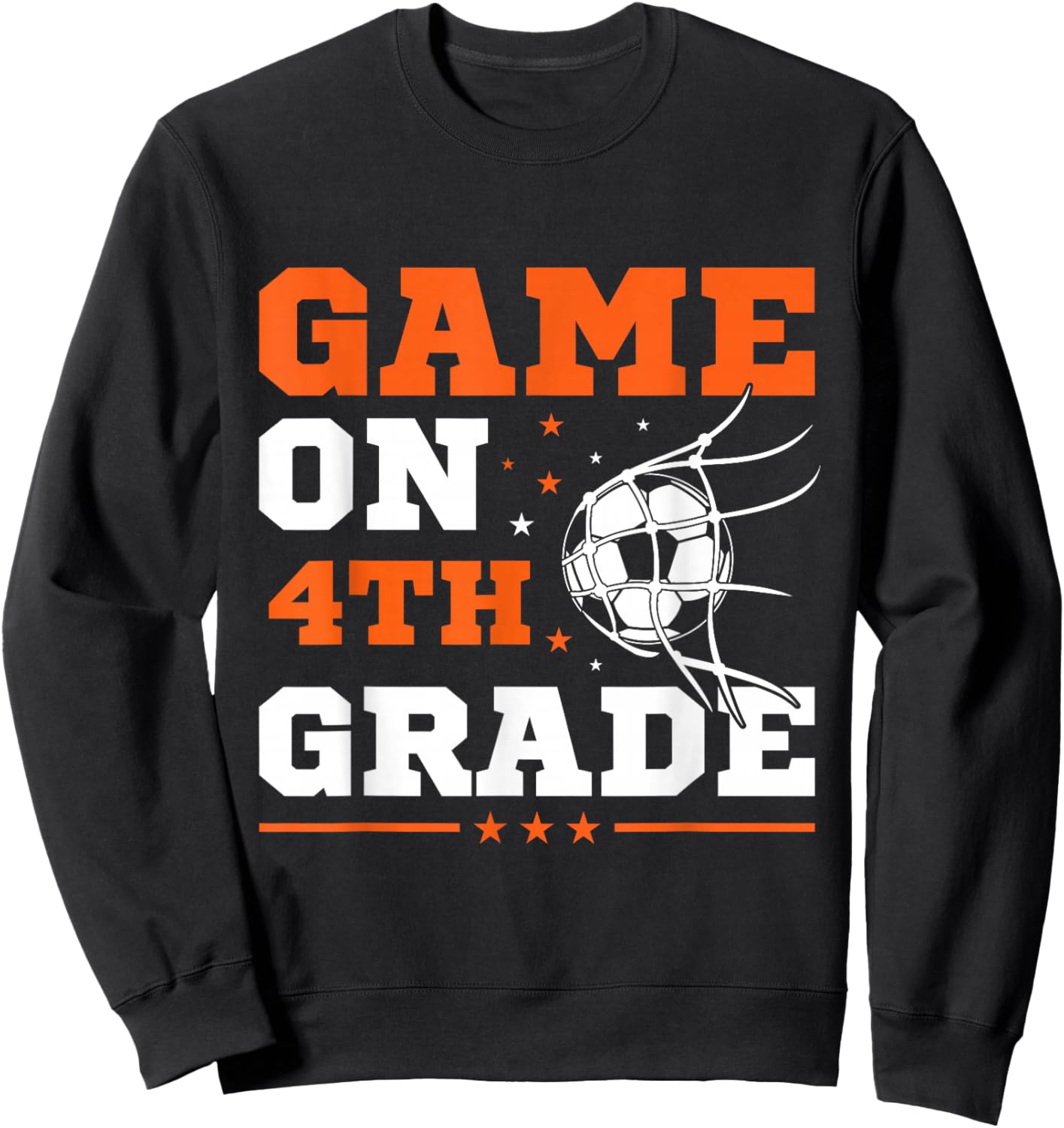 Soccer Game On 4th Grade Back To School Cute Sports Boys Sweatshirt - Sweatshirt | Black