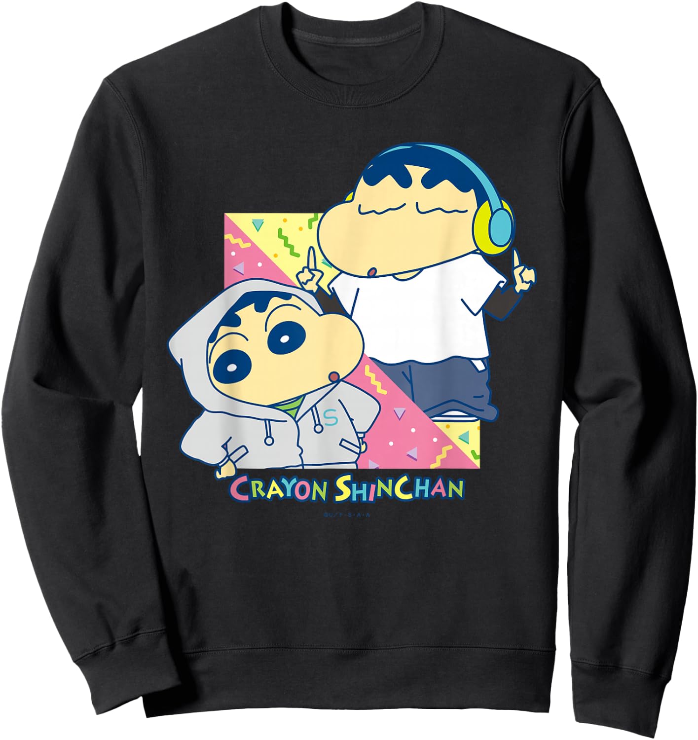 Crayon Shin-chan Music Sweatshirt - Sweatshirt | Black