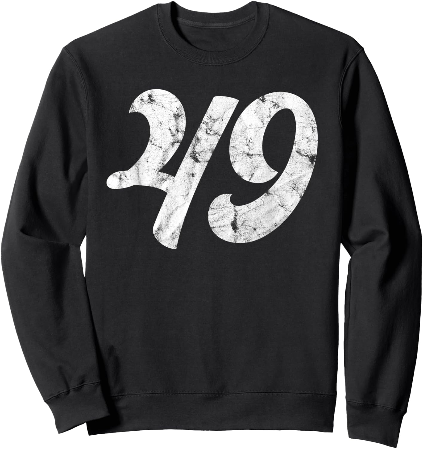 49th Birthday gift | Classic Vintage Women Men 49 year old Sweatshirt - Sweatshirt | Black