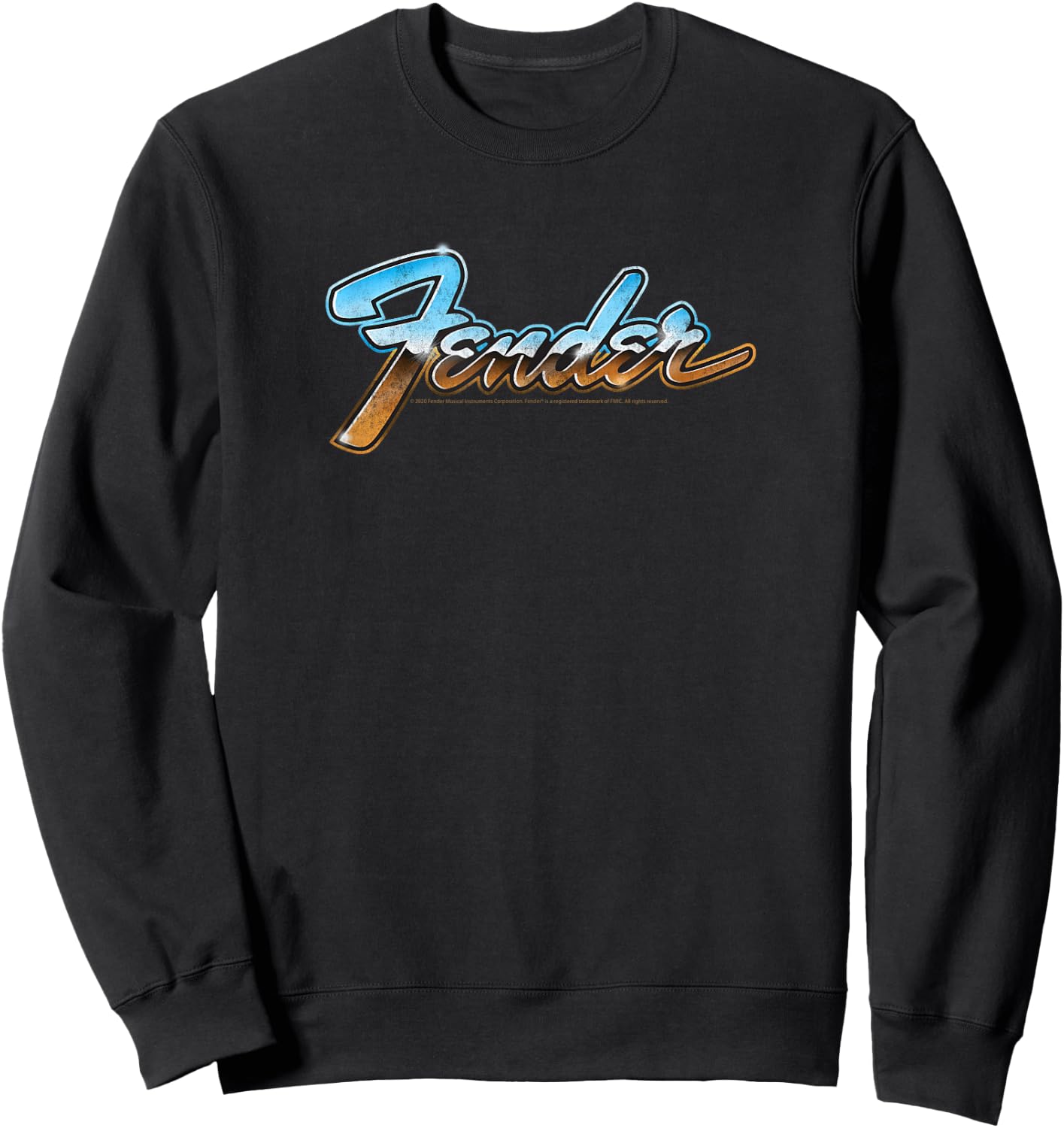 Fender Chrome Logo Sweatshirt - Sweatshirt | Black