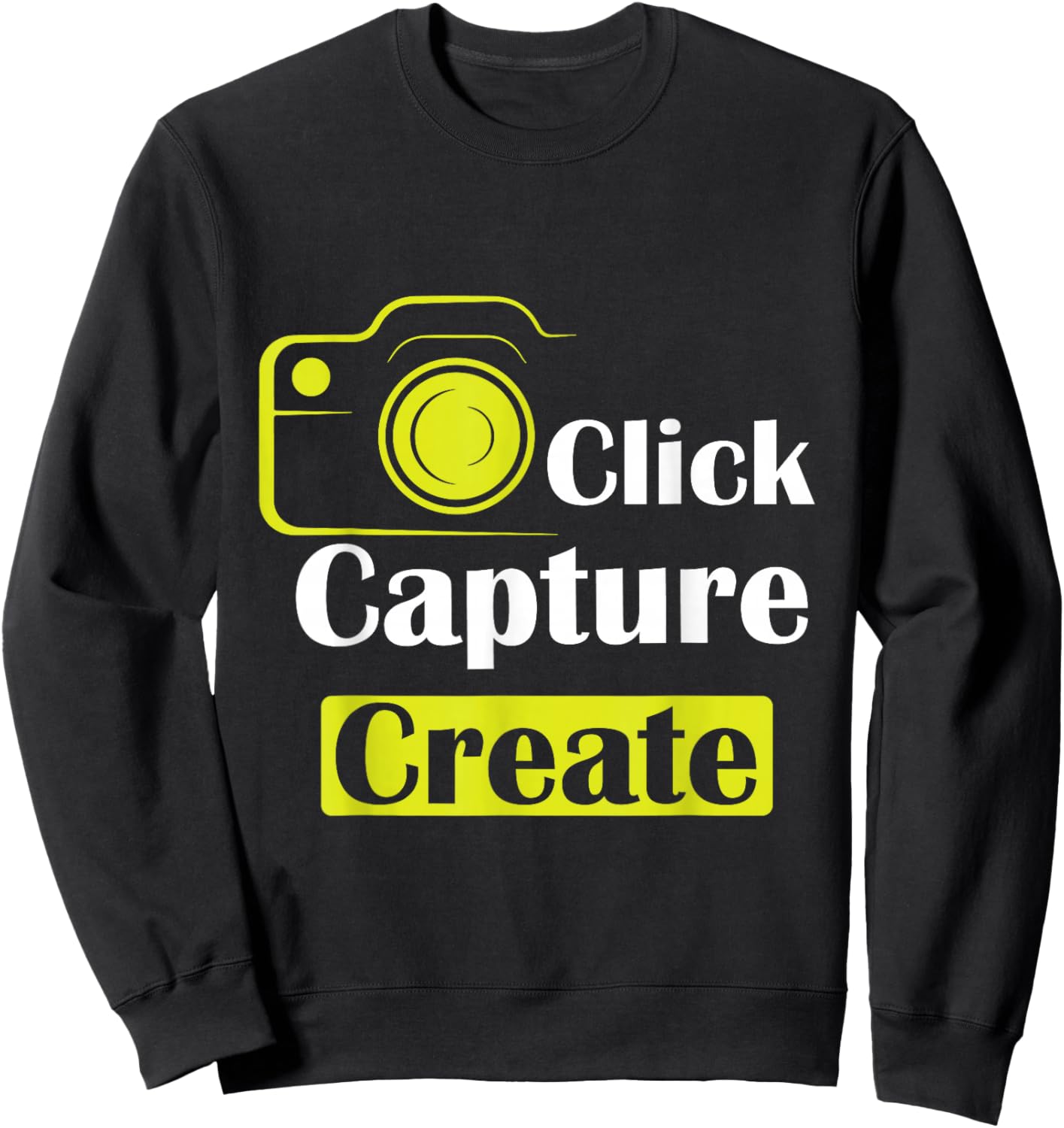Camera Photography Design For Hobby Photographe Sweatshirt - Sweatshirt | Black