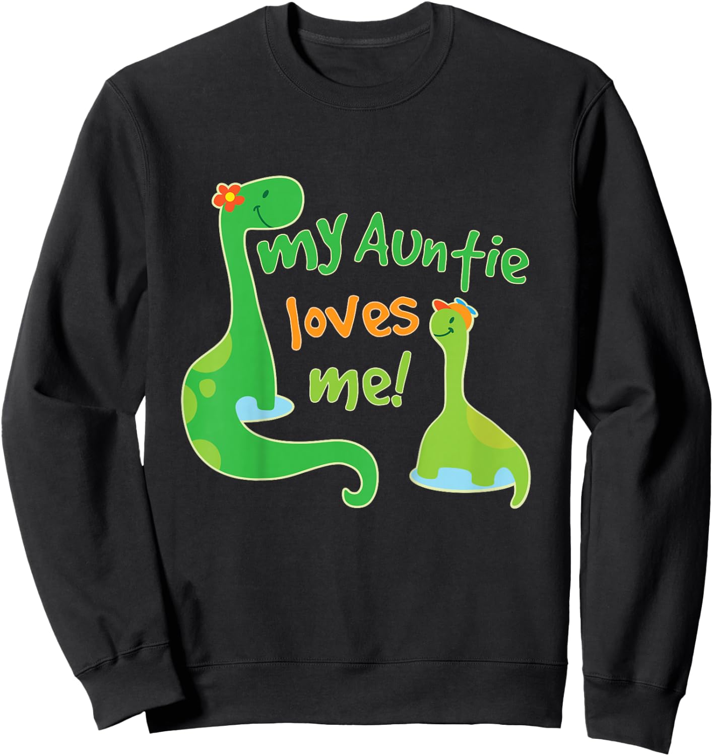 My Auntie Loves Me Nephew from Aunt Sweatshirt - Sweatshirt | Black