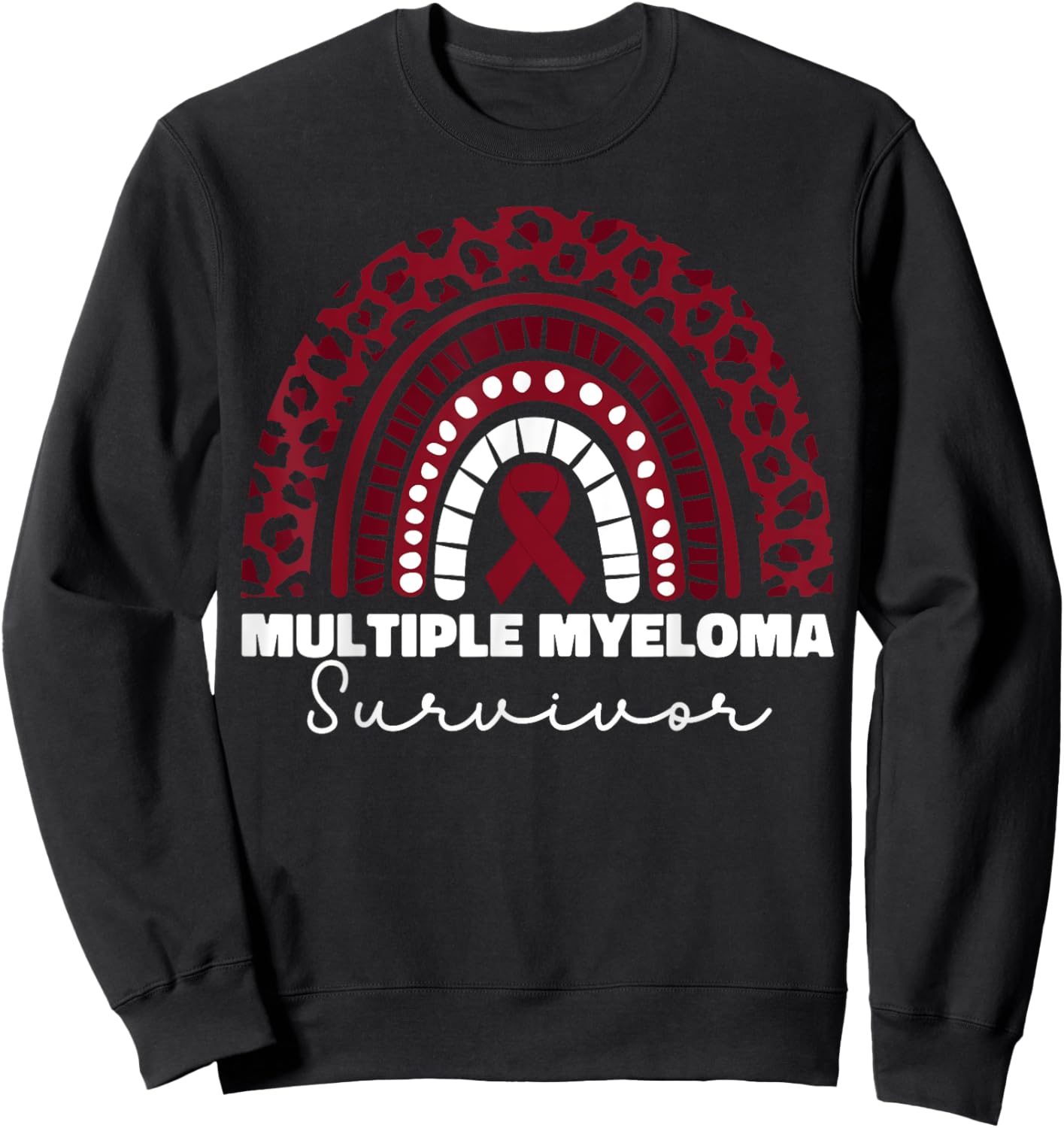 Multiple Myeloma Survivor Multiple Myeloma Cancer Sweatshirt - Sweatshirt | Black