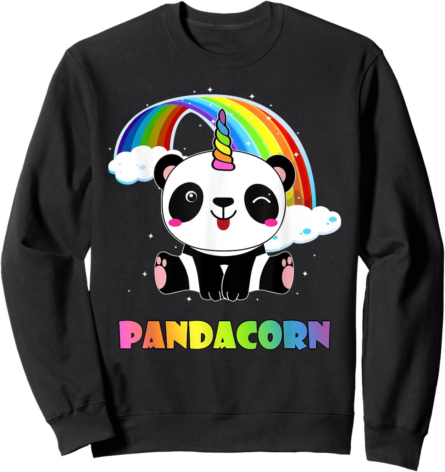 I Am A Pandacorn T Shirt Sweatshirt - Sweatshirt | Black