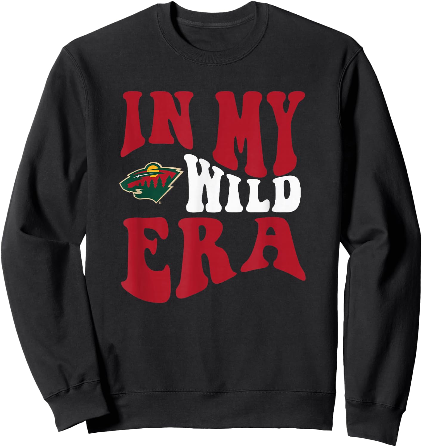 Minnesota Wild Era Officially Licensed Sweatshirt - Sweatshirt | Black