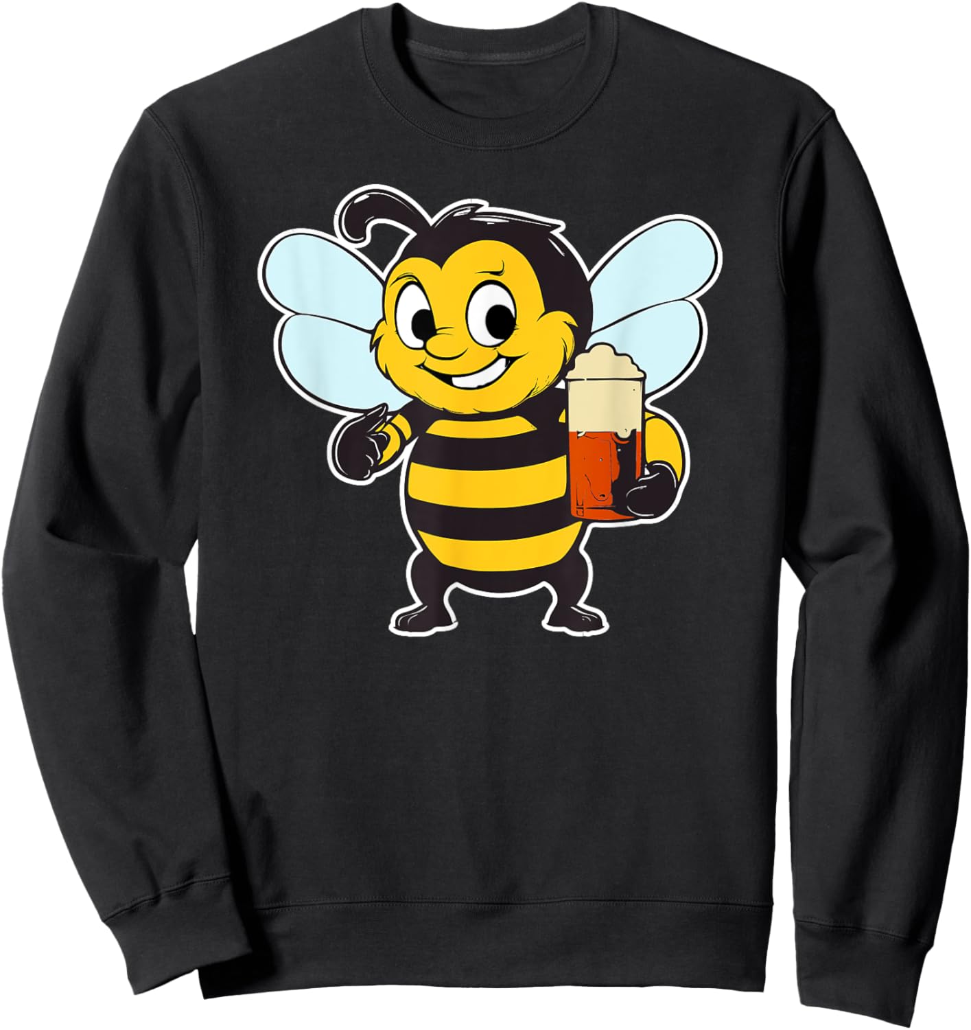 The Boozy Bee Sweatshirt - Sweatshirt | Black