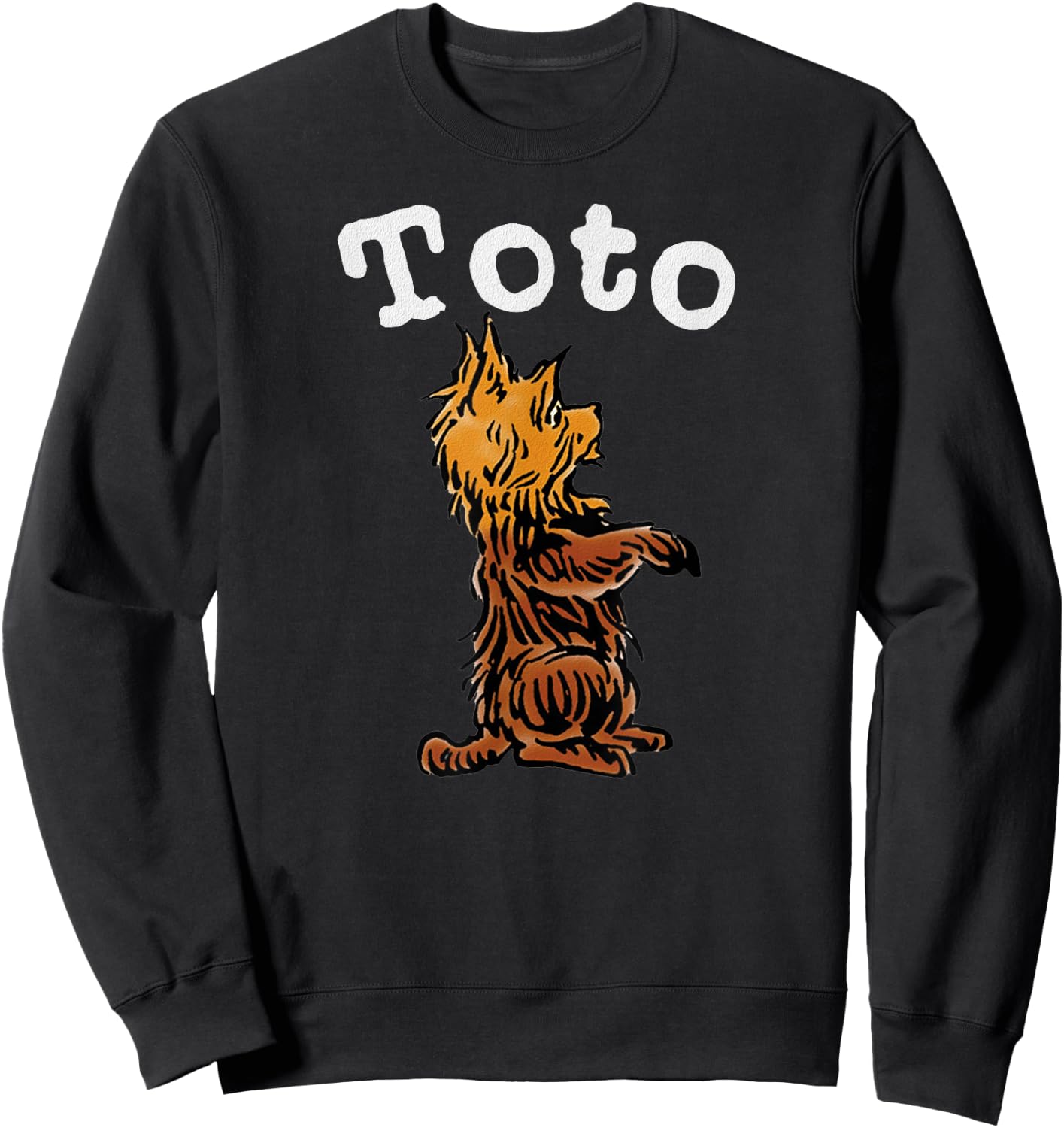 Classic Fairytale Toto The Dog Art-Vintage Wizard of OZ Toto Women Girls Kids Sweatshirt - Sweatshirt | Black