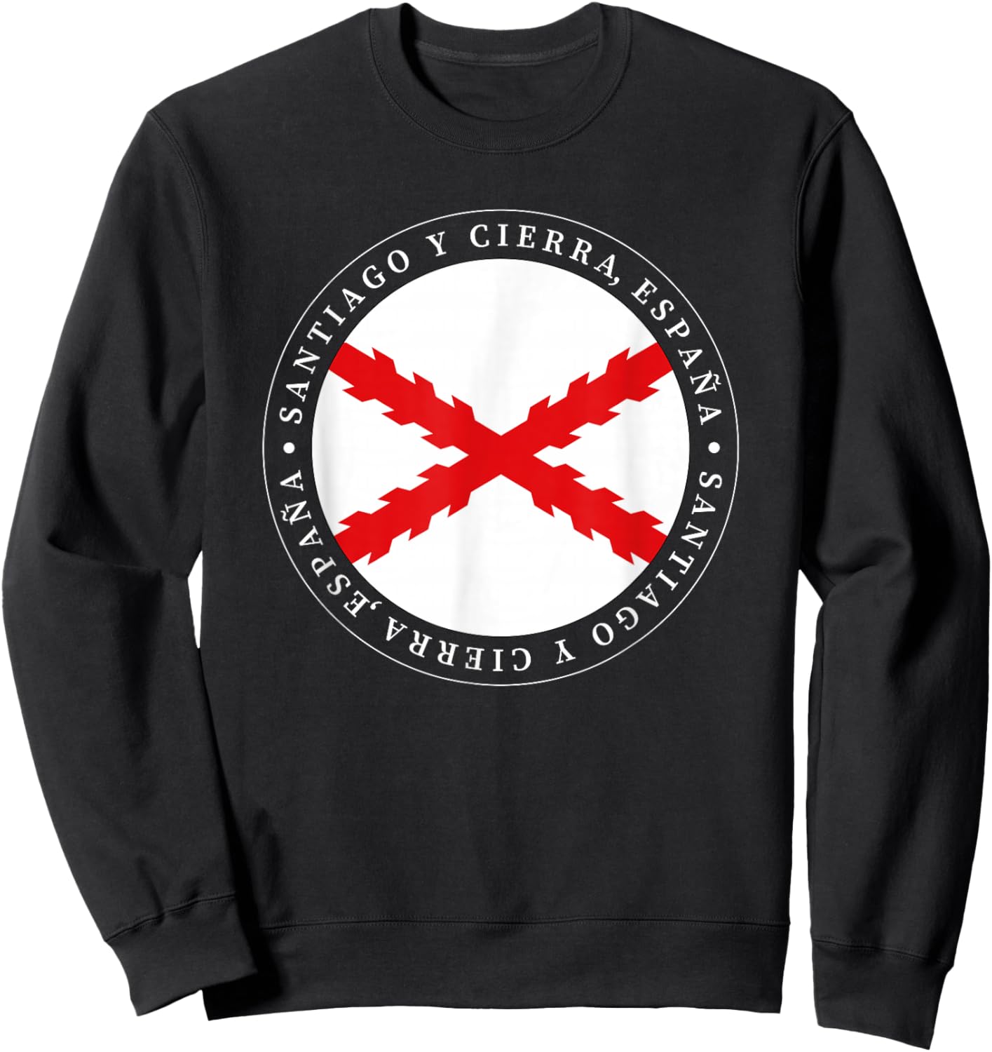 Cruz de Borgoña. Tercios Españoles. Santiago y cierra España Sweatshirt - Sweatshirt | Black