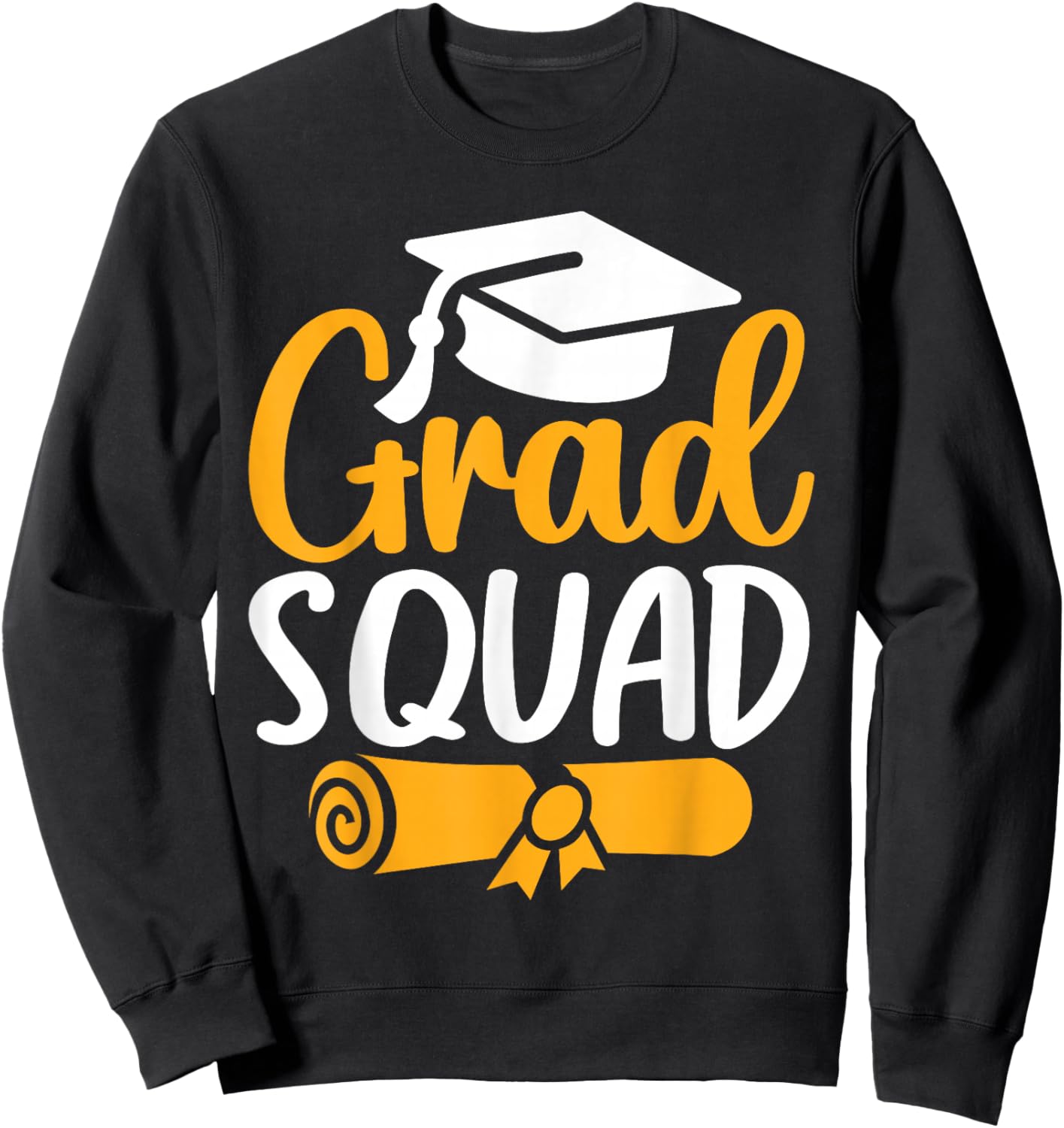 Grad Squad Class Of 2026 Graduation Sweatshirt - Sweatshirt | Black