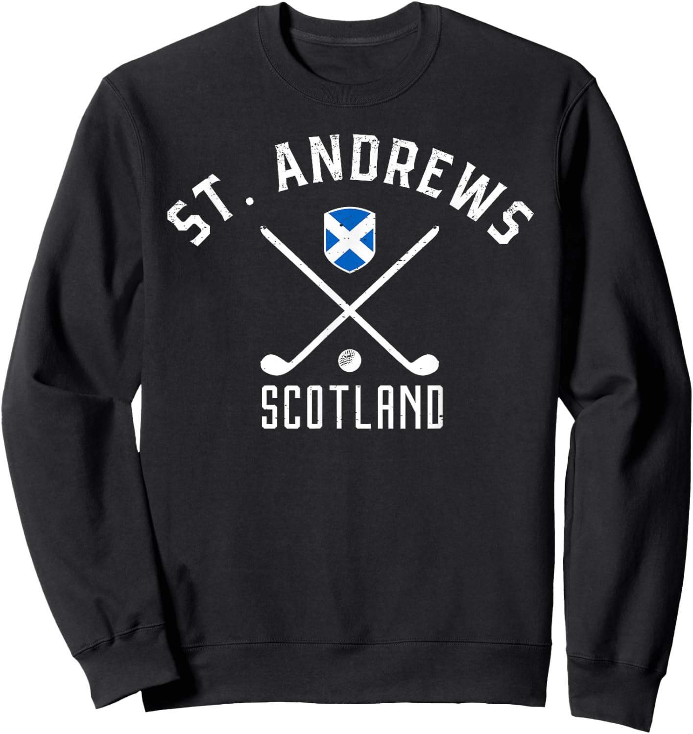 St. Andrews Scotland Golf Sweatshirt - Sweatshirt | Black