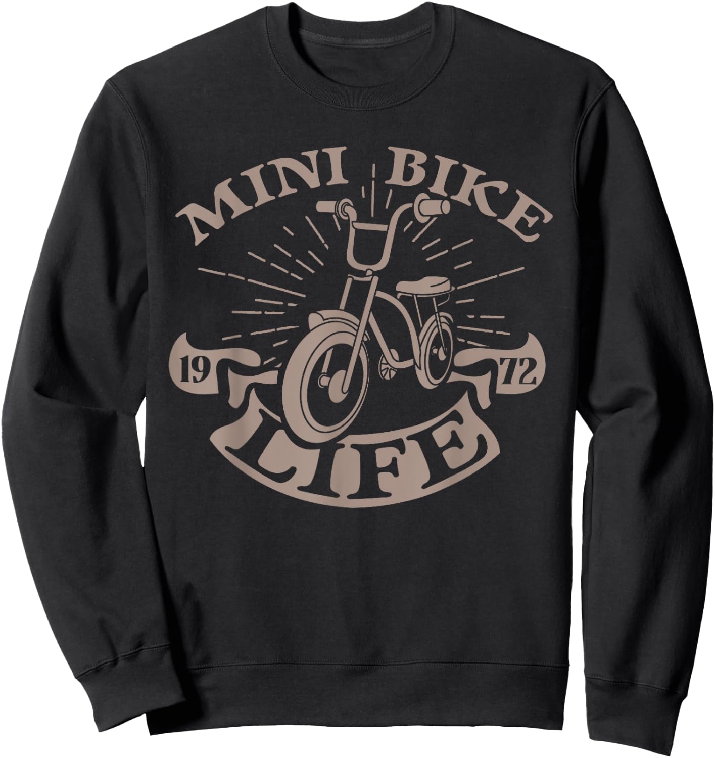 Minibike Mini Motorbike Funny Pocket Bike Sweatshirt - Sweatshirt | Black