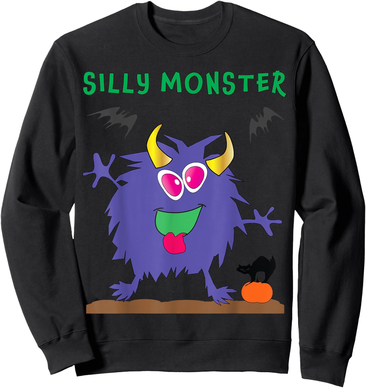Silly Monster Sweatshirt - Sweatshirt | Black