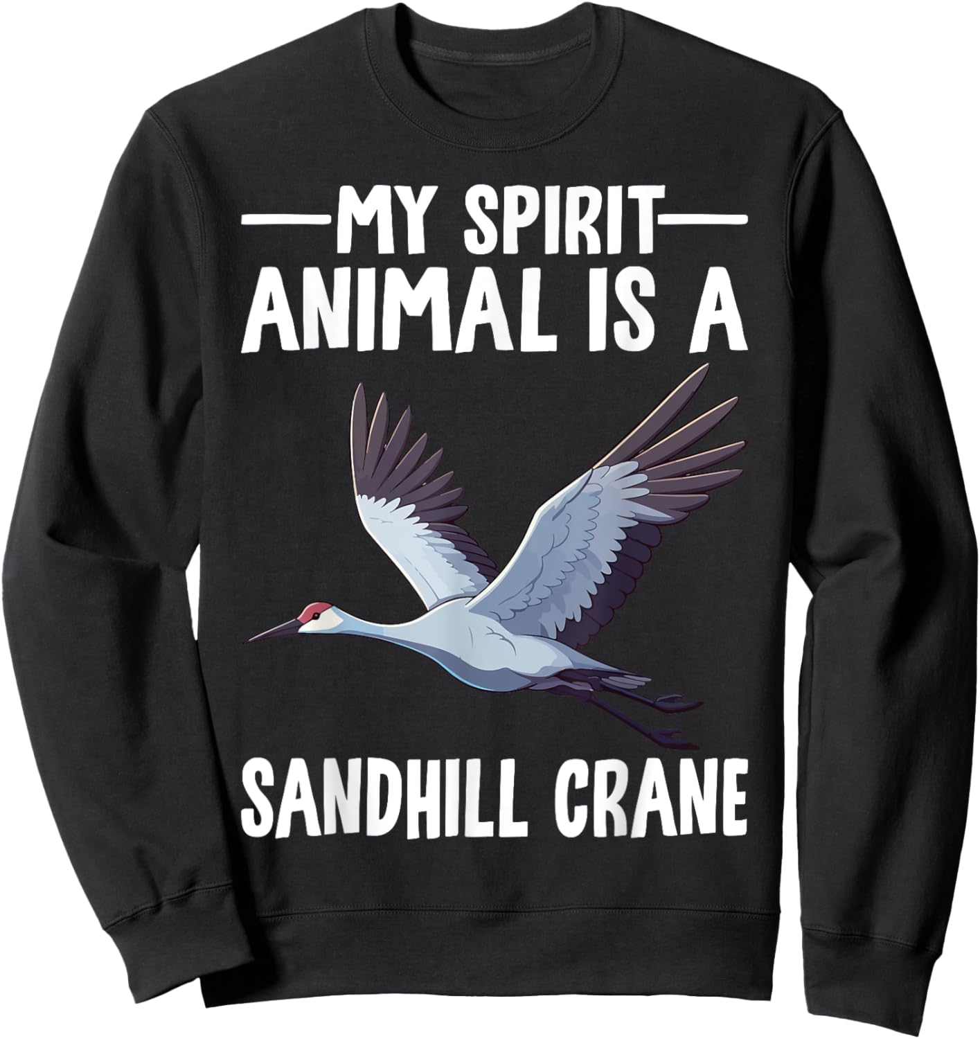 Sandhill Crane Sweatshirt - Sweatshirt | Black