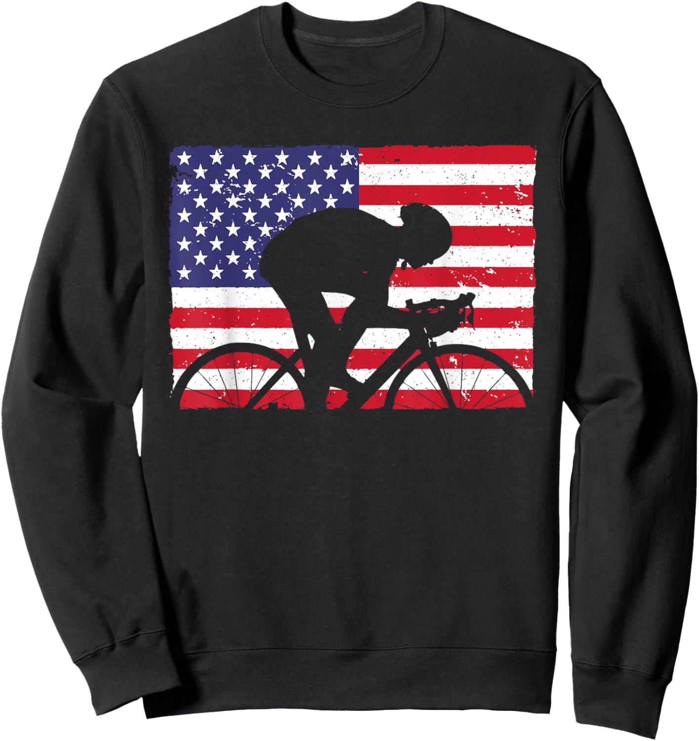 Cool Cycling Art Women Cycle Bicycle Racing Novelty Sweatshirt - Sweatshirt | Black