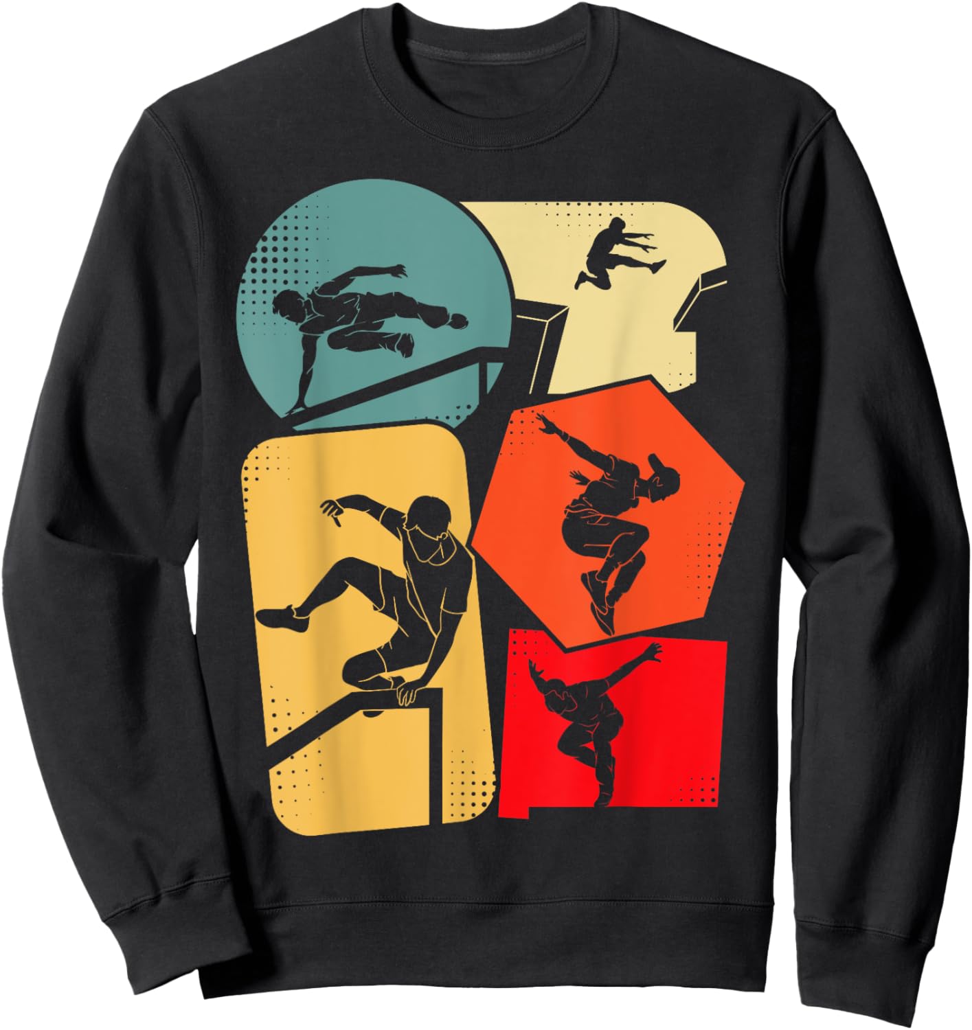 Parkour Parcouring Kids Men's , Black, S Sweatshirt - Sweatshirt | Black