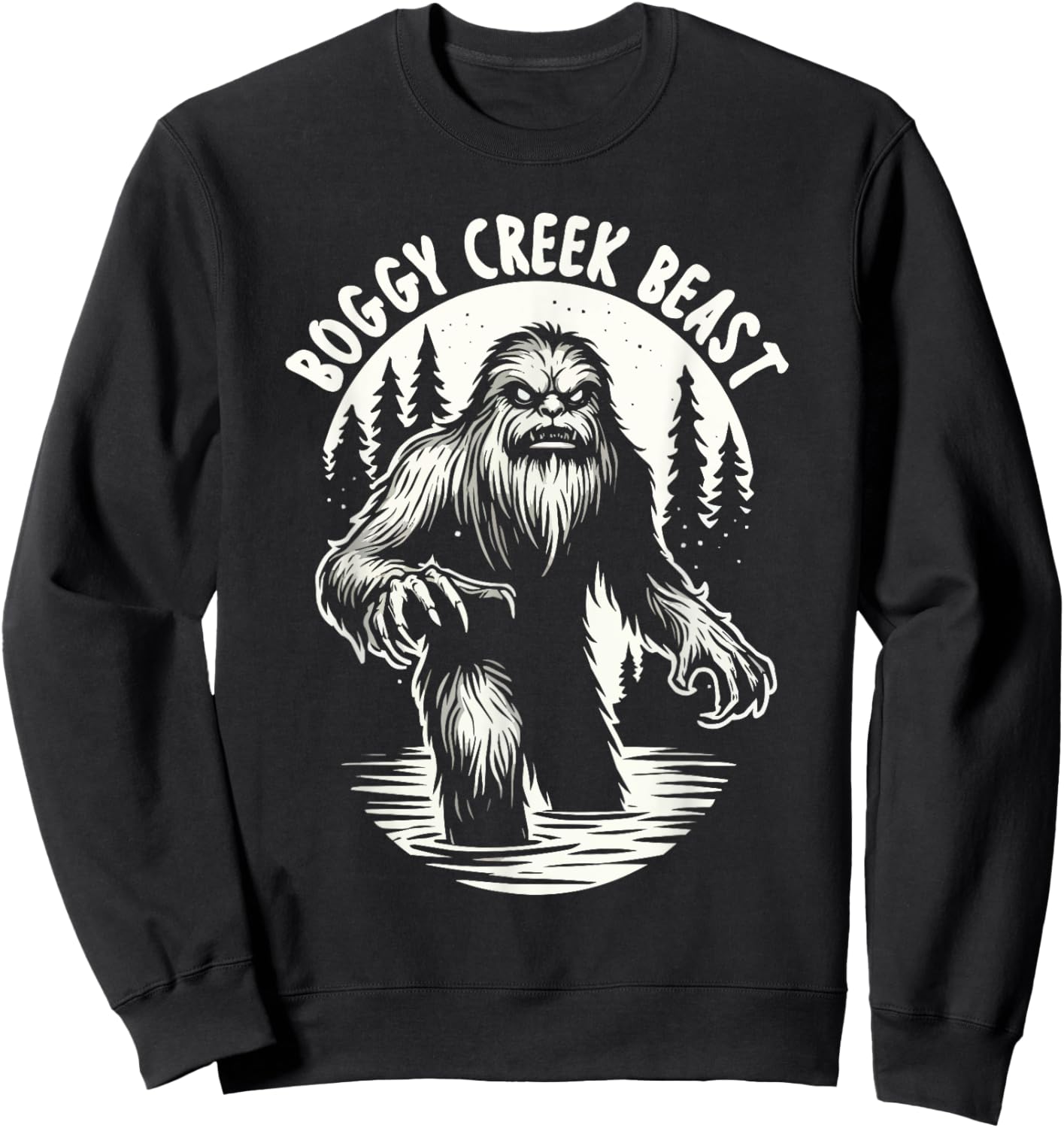 Fouke Monster Southern Sasquatch Cryptozoology Cryptid Sweatshirt - Sweatshirt | Black