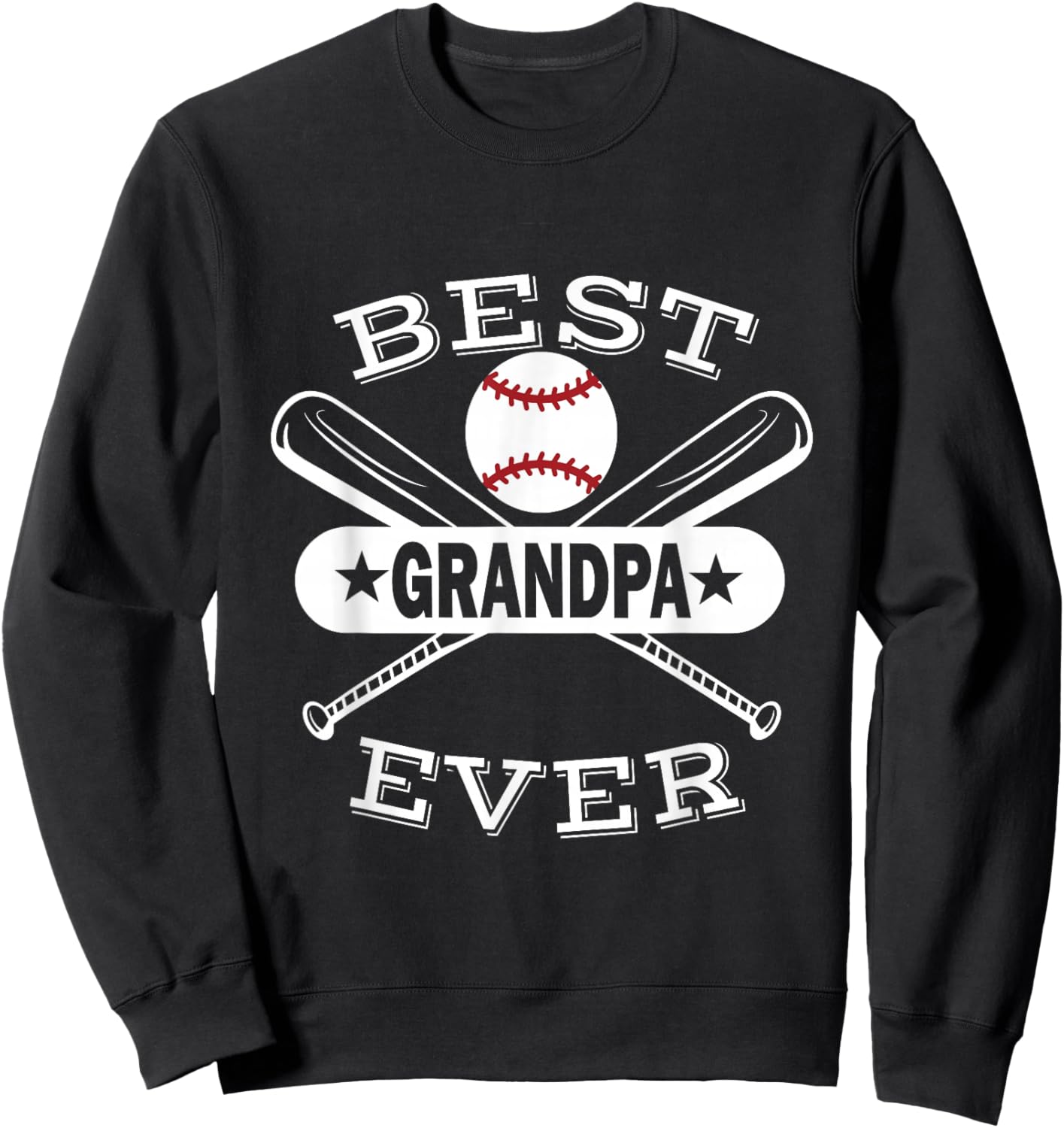 Best Baseball Grandpa Grandson Ball Sport Player Grandfather Sweatshirt - Sweatshirt | Black