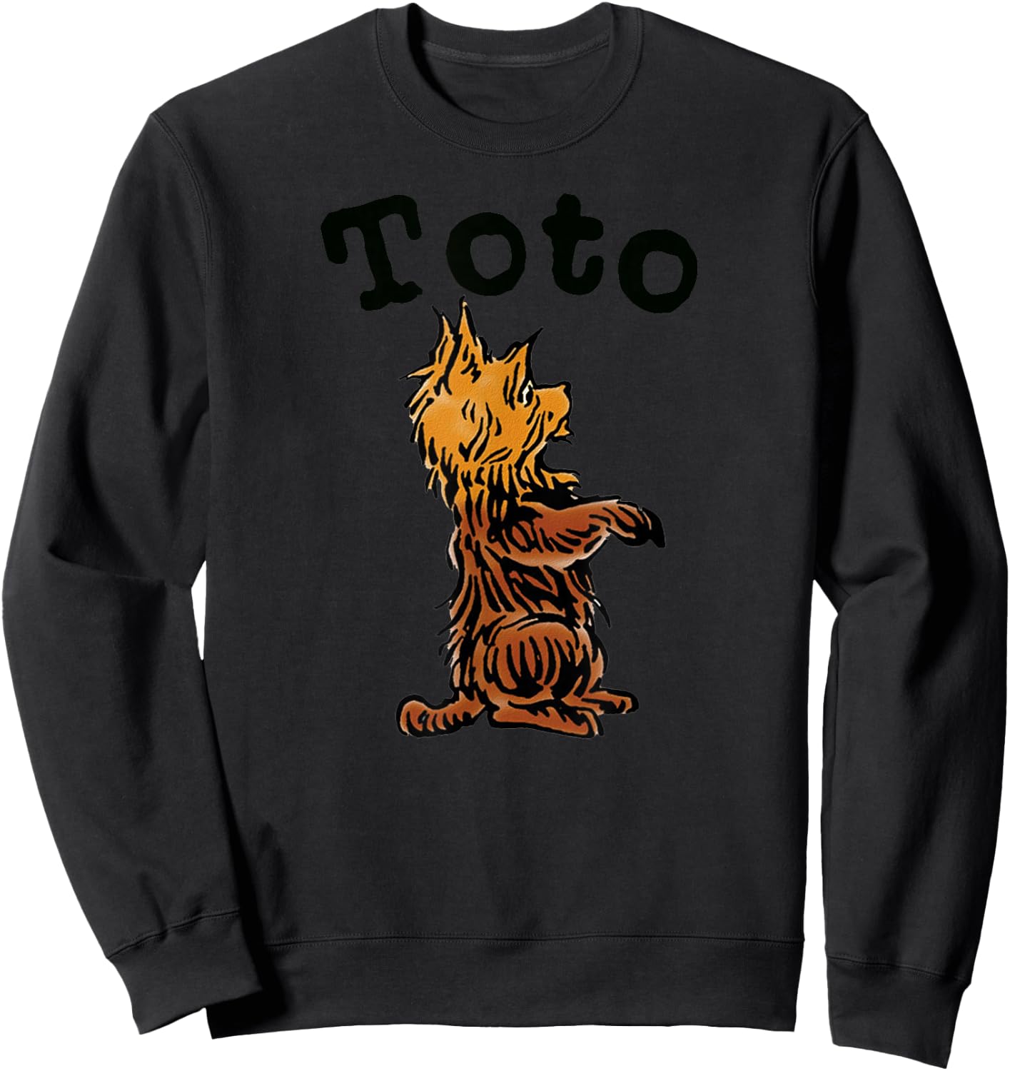 Vintage Toto The Dog Art -Fairytale Toto-Wizard of OZ Toto Sweatshirt - Sweatshirt | Black