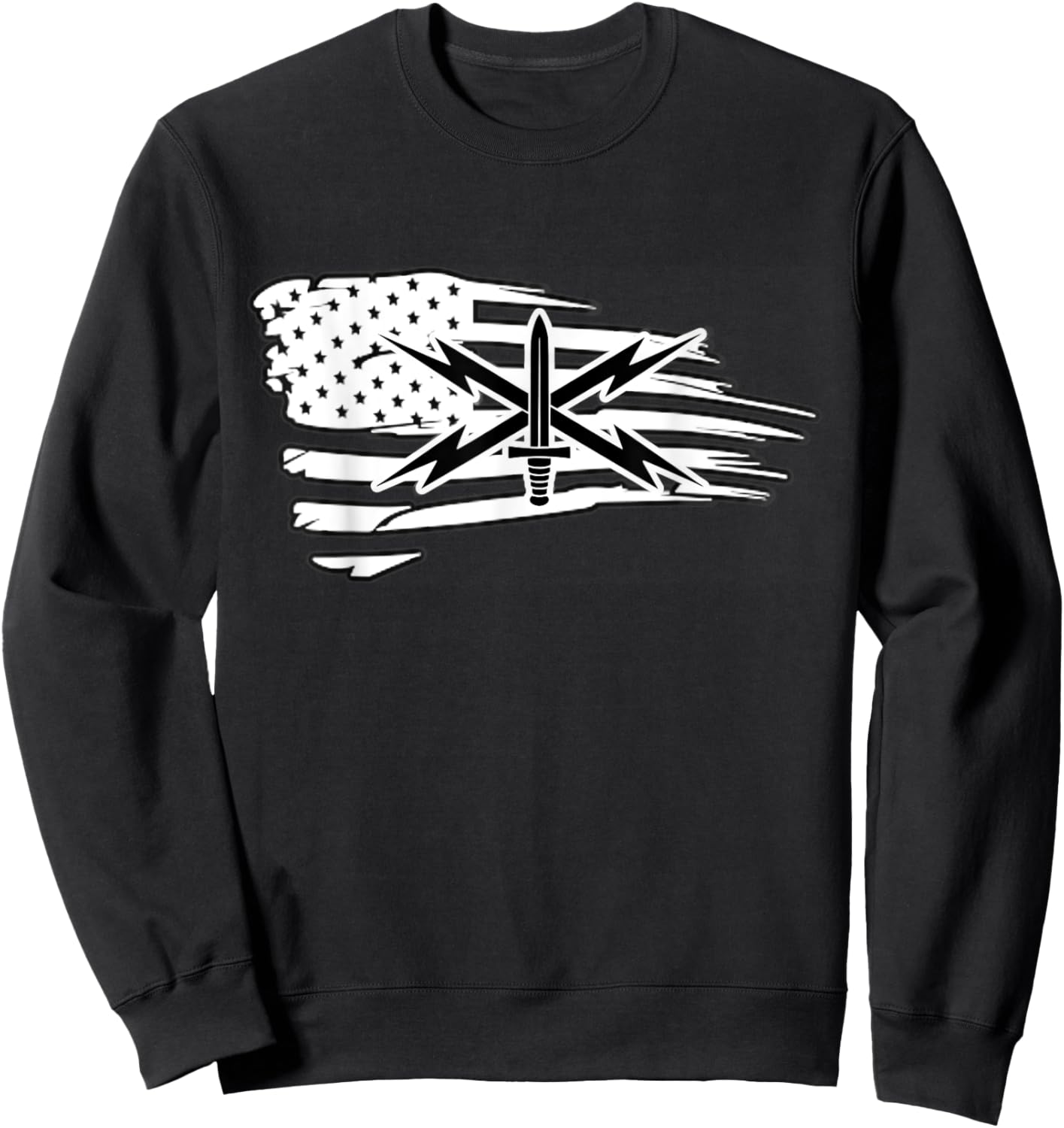 Army Cyber Corp Badge - Fort Gordon University Sweatshirt - Sweatshirt | Black