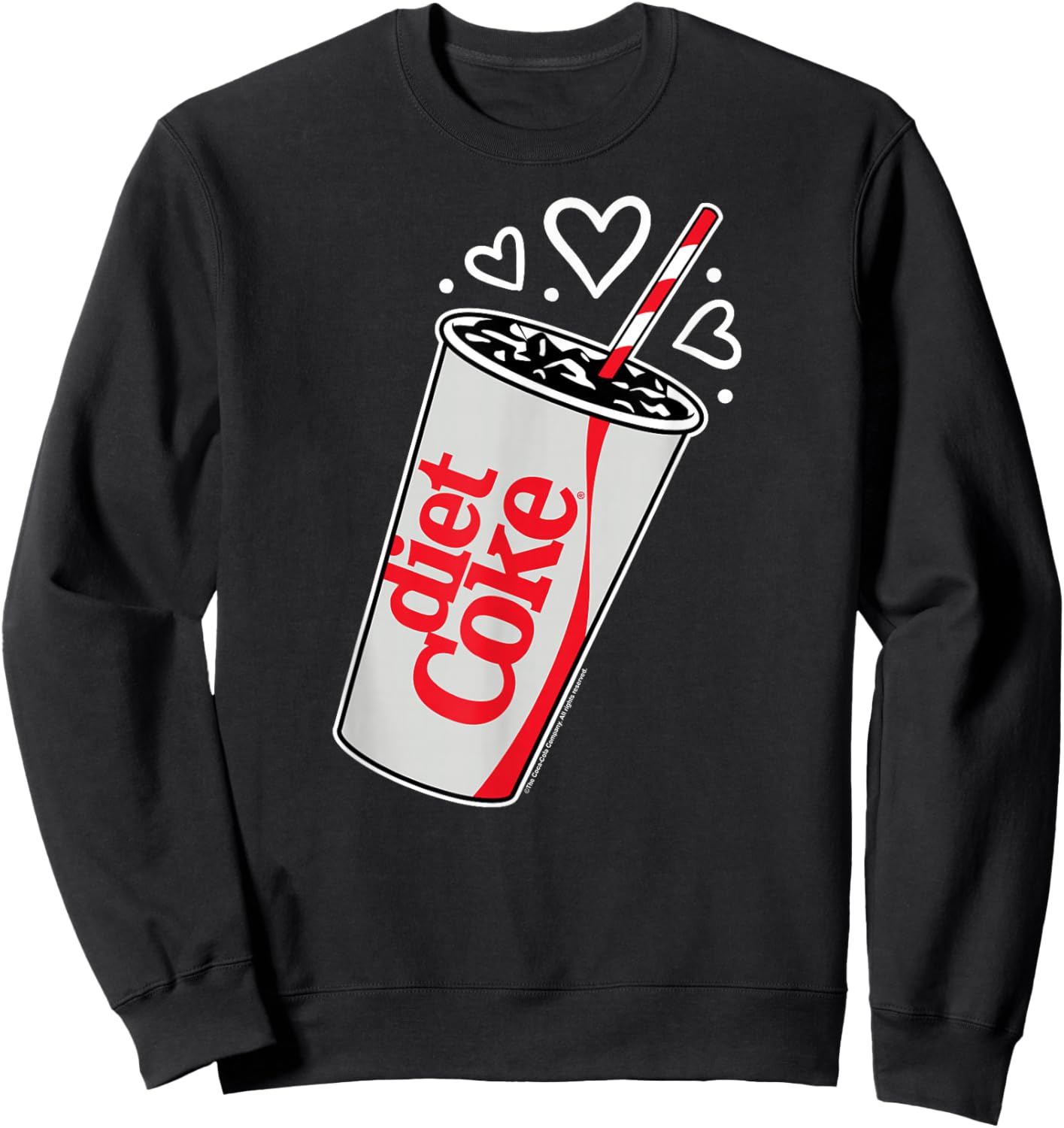 Coca-Cola - Diet Coke Heart Bubbles Sweatshirt - Sweatshirt | Black