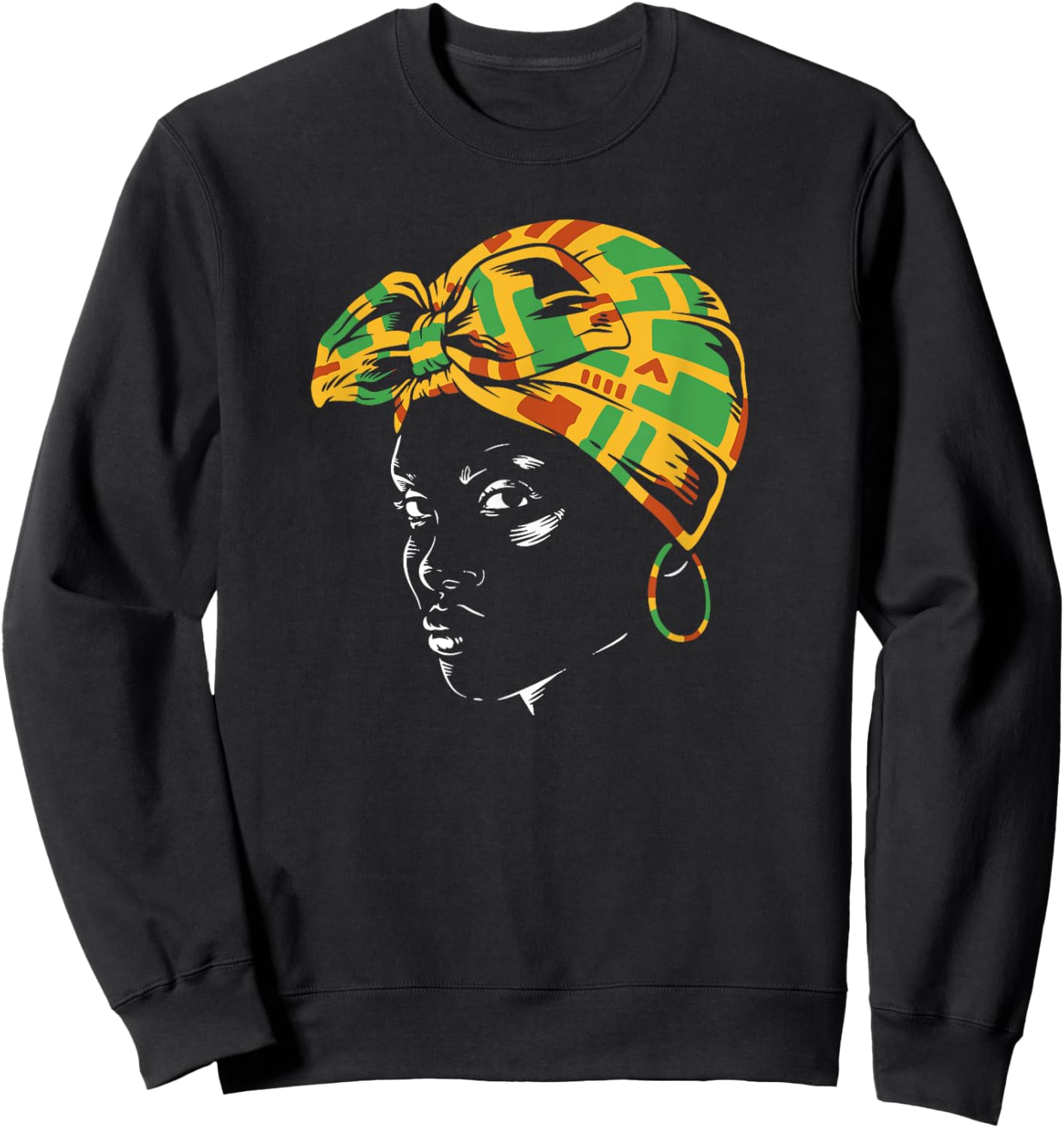 Chapeau Traditionnel Africain pour Femme Sweatshirt - Sweatshirt | Black