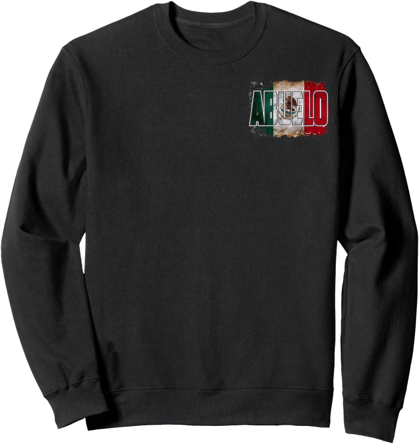 (2 Sided) El Abuelo Mas Chingon Mexican Grandpa Sweatshirt - Sweatshirt | Black